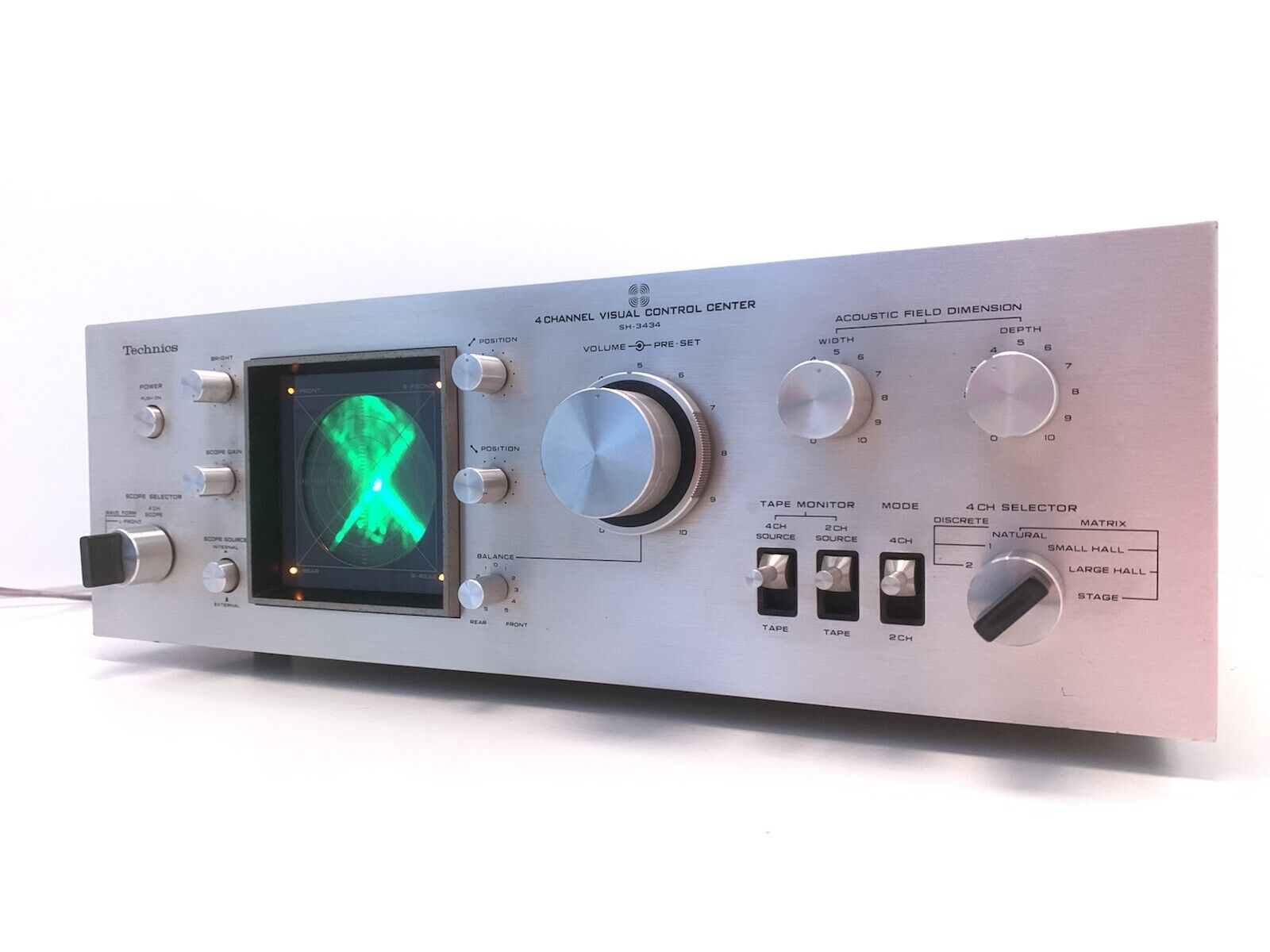 TECHNICS SH-3434 Audio Scope 4 Channel RARE Hi Fi Vintage 1973 WORK Good Look