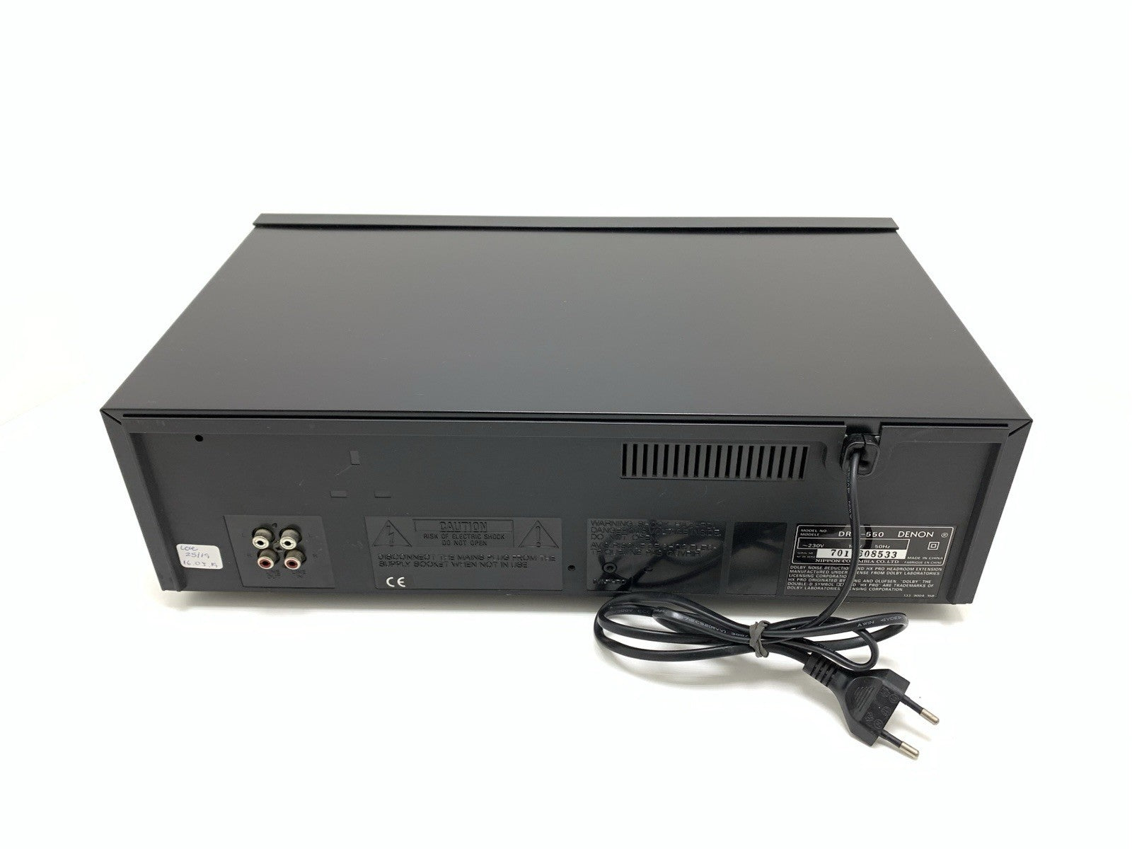DENON DRM 550 Stereo Cassette Tape Deck 2 Head HXPRO Vintage 1995 WORK Good Look