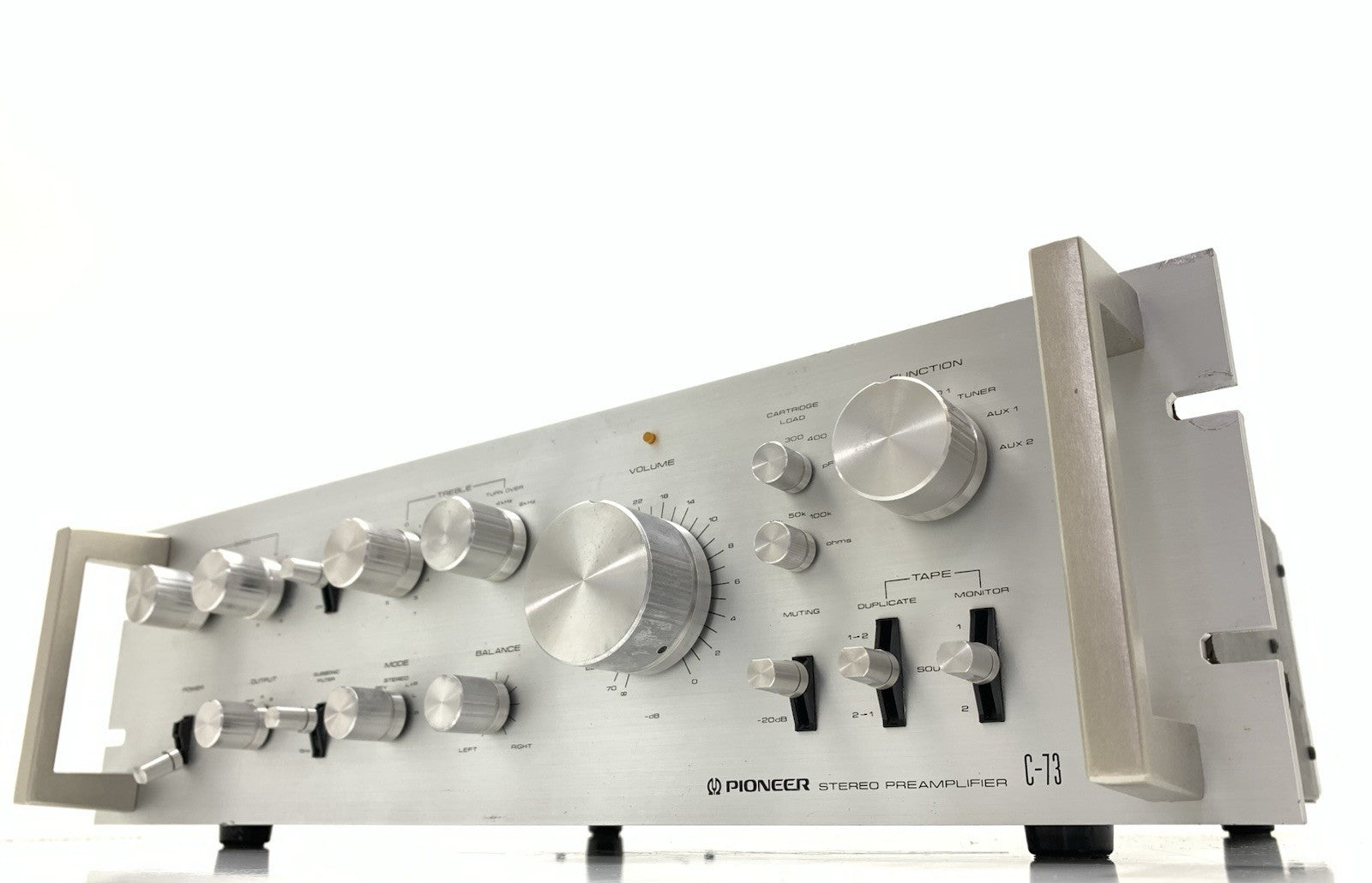 PIONEER C 73 SPEC Stereo Pre Amplifier Vintage 1980 Work Refurbished Good Look