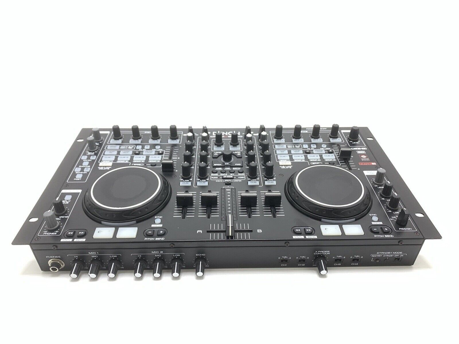 DENON DN-MC6000 MIXER 4 Deck DJ Controller USB WORK with Original CASE Good Look