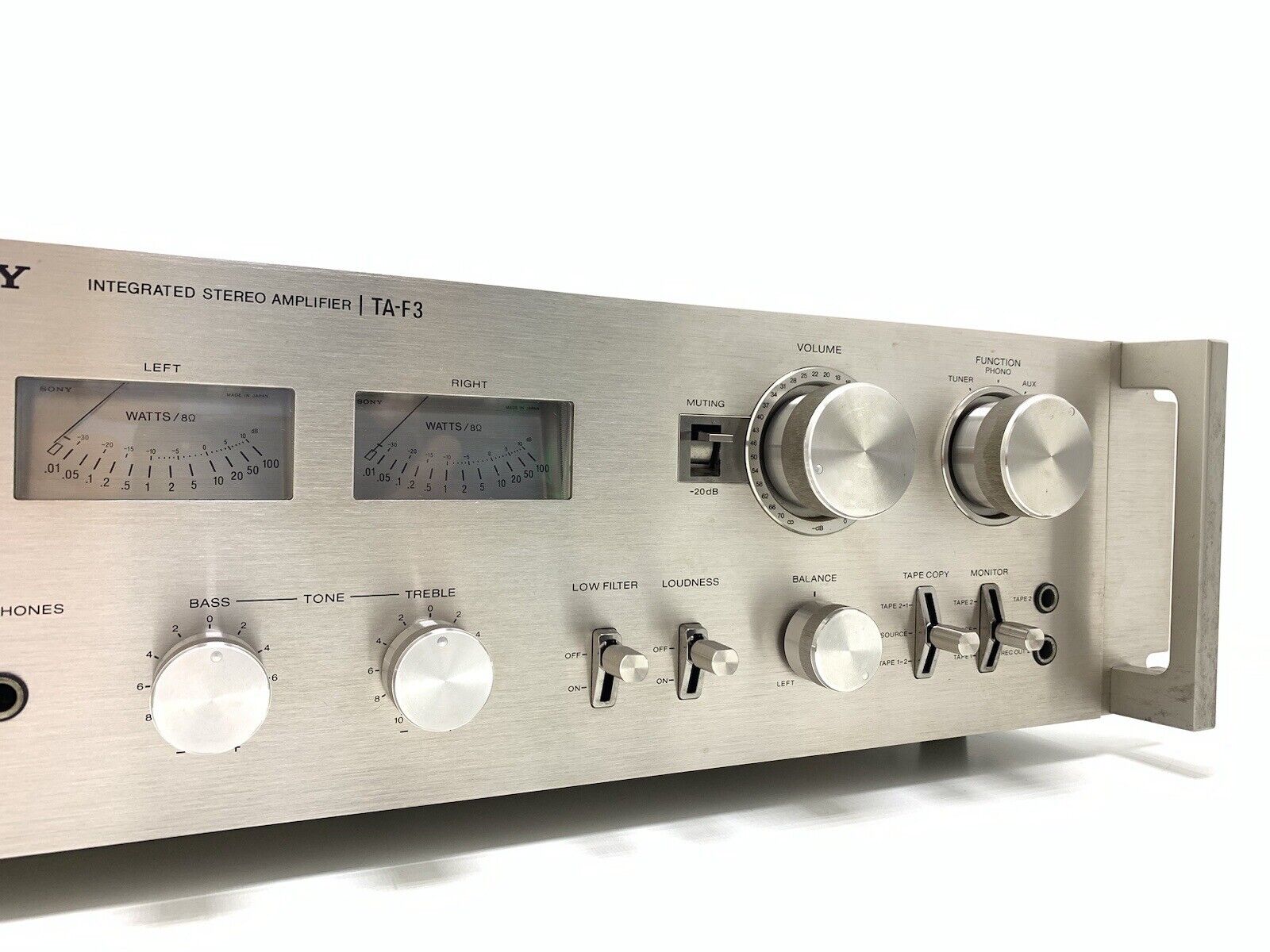 SONY TA-F3 Integrated Stereo Amplifier 100 Watts RMS Vintage 1977 HiFi Good Look