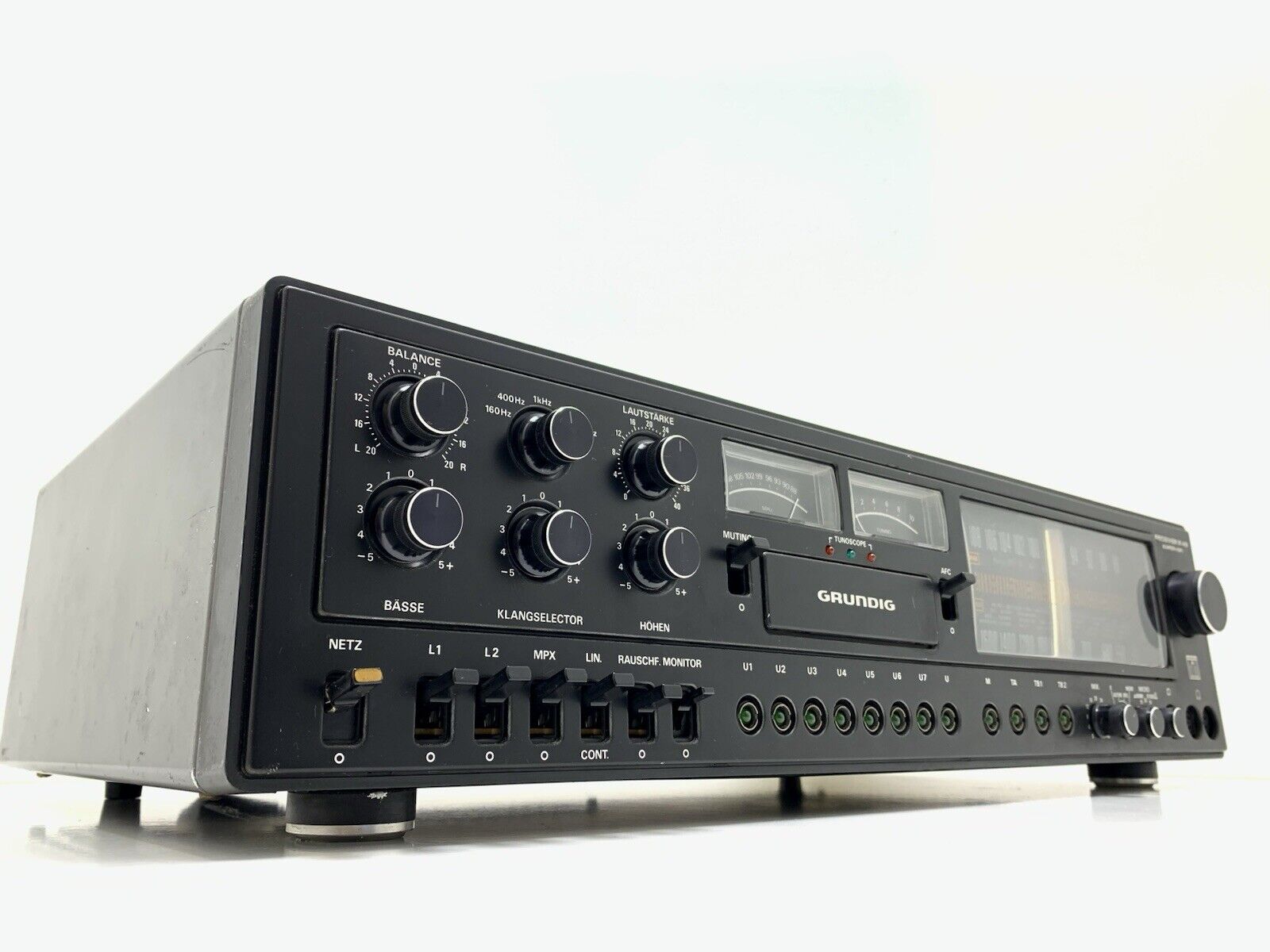GRUNDIG R 45 Stereo Monster Receiver 2X 50 WRMS Vintage 1977 WORKING Good Look
