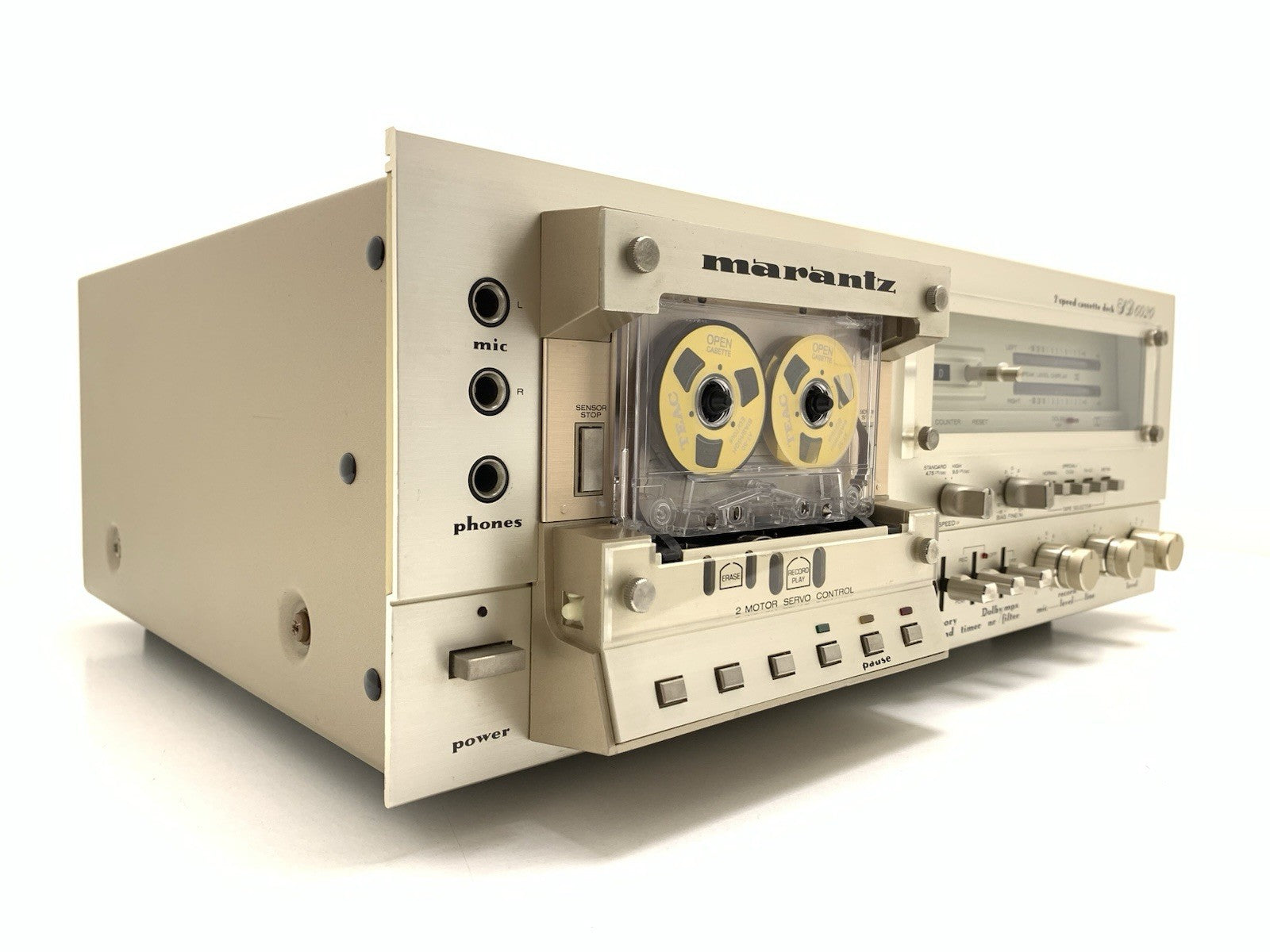 MARANTZ SD 6020 Stereo Cassette Deck 2 Speed Vintage 1980 Hi End WORK Good Look