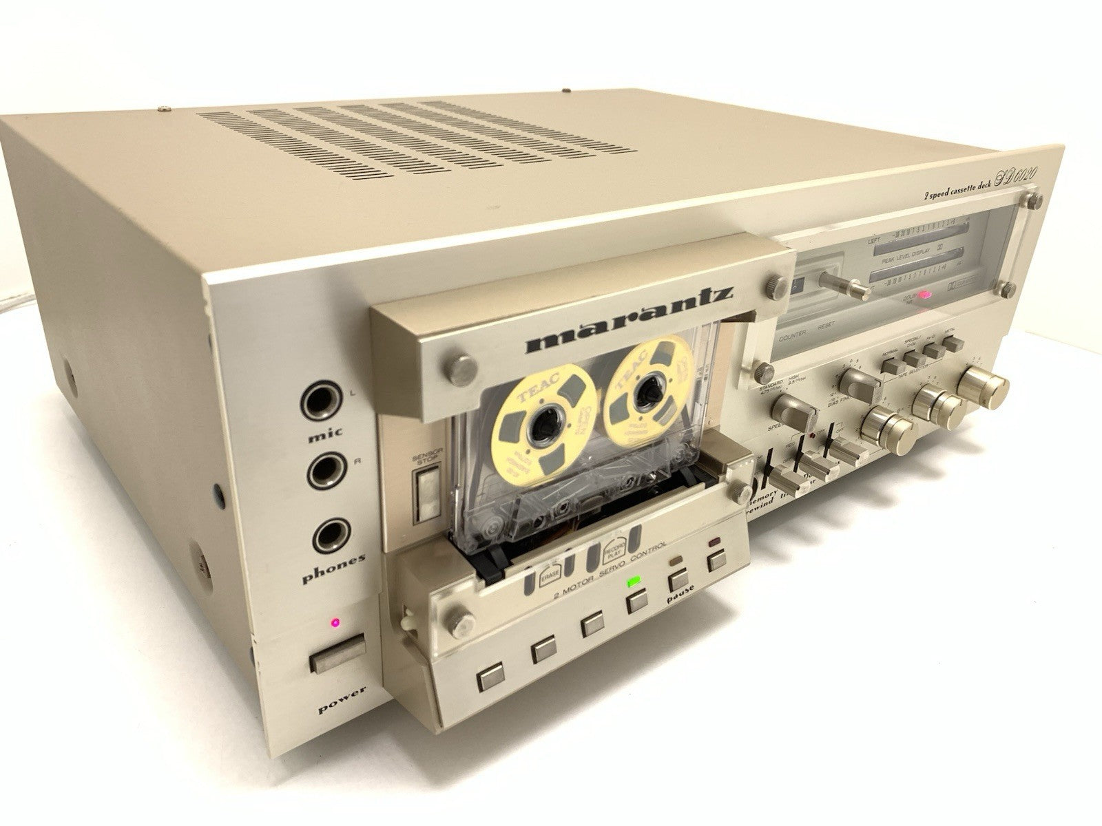 MARANTZ SD 6020 Stereo Cassette Deck 2 Speed Vintage 1980 Hi End WORK Good Look