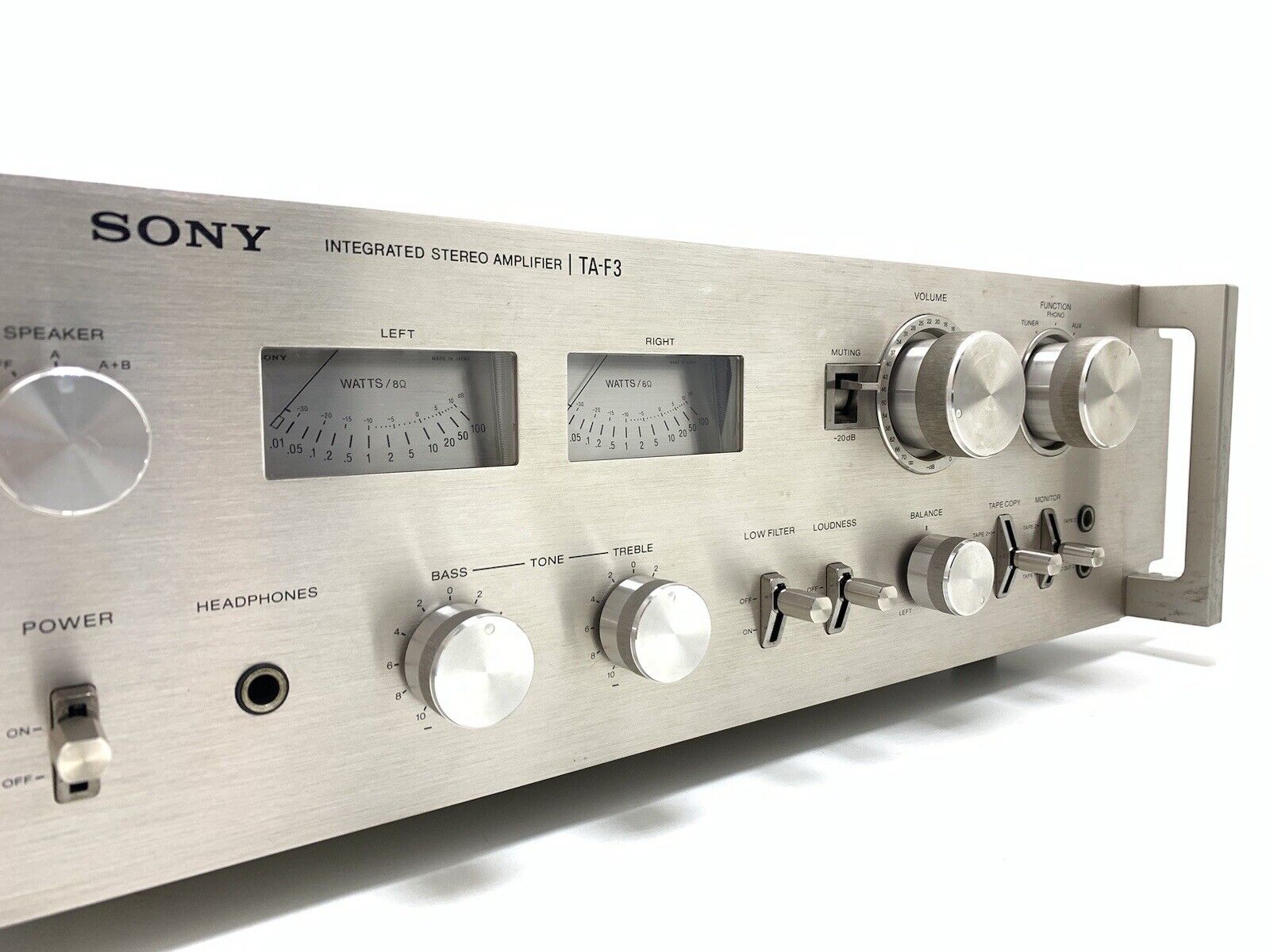 SONY TA-F3 Integrated Stereo Amplifier 100 Watts RMS Vintage 1977 HiFi Good Look