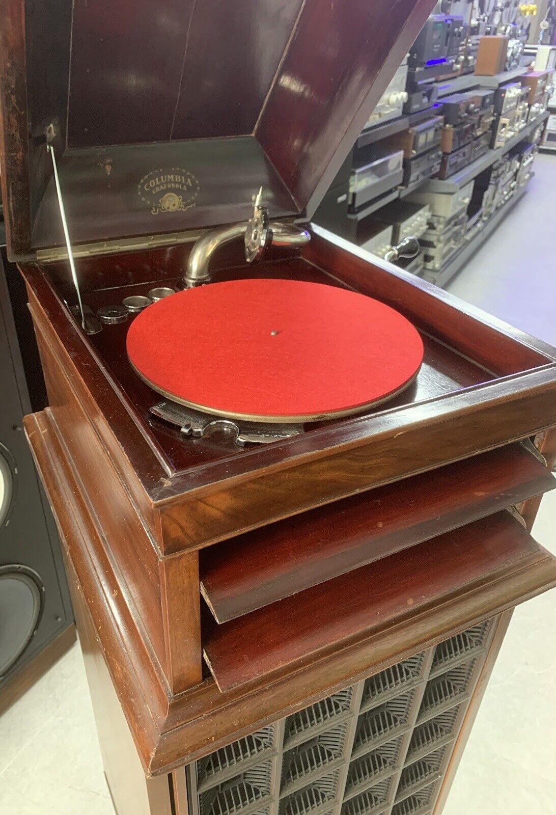GRAMOPHONE COLUMBIA VIVA-TONAL GRAFONOLA No 117A RARE 1920 WORK 78RPM GOOD LOOK