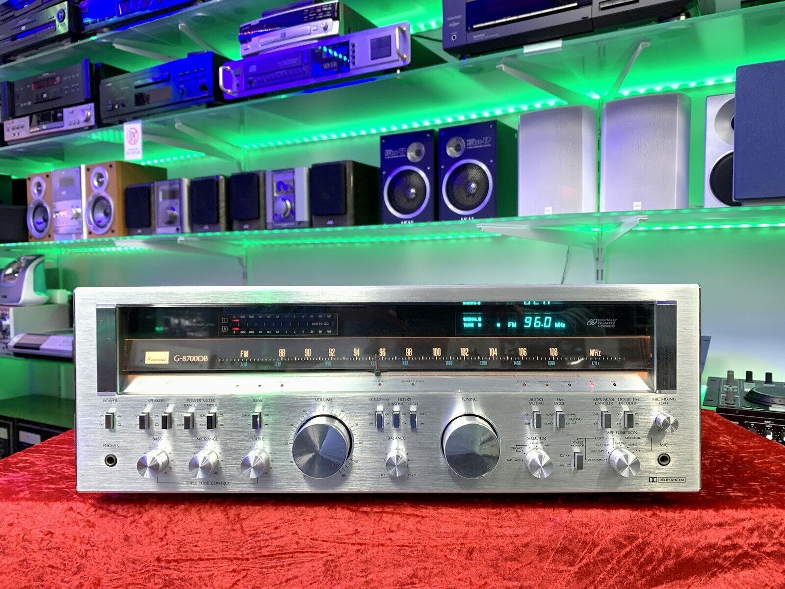 SANSUI G 8700DB Stereo Receiver 2X 160 Watts RMS Vintage 1979 WORK GOOD LlKE NEW