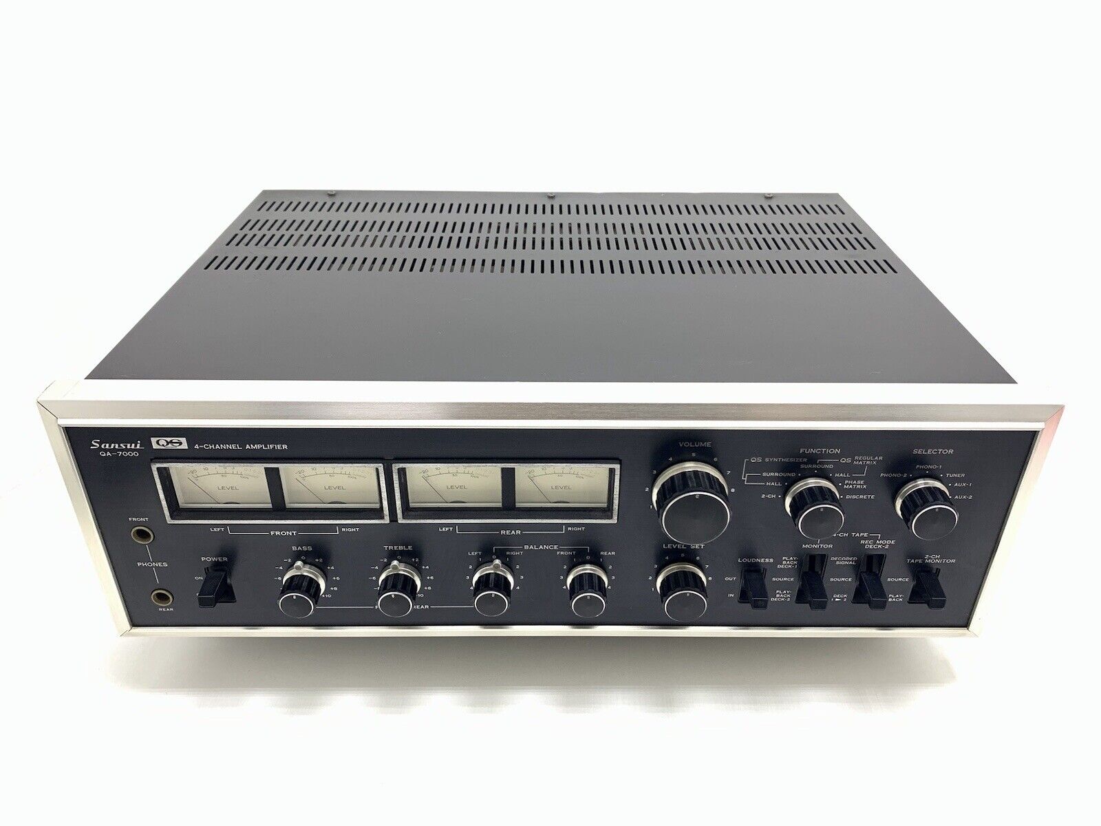 SANSUI QA-7000 Four 4 Channel Amplifier 80 Watts RMS Vintage 1973 WORK Good Look