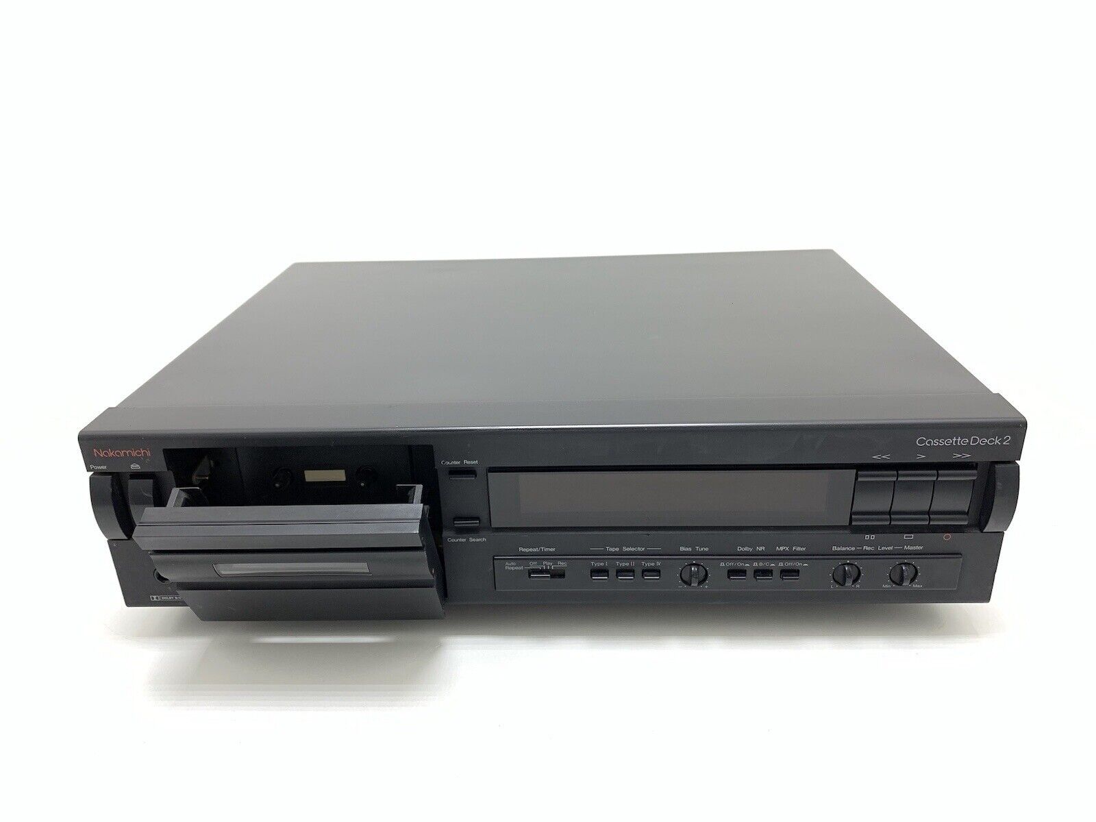NAKAMICHI Cassette Deck 2 Tape Deck 2 Head High End Vintage 1990 WORK Good Look