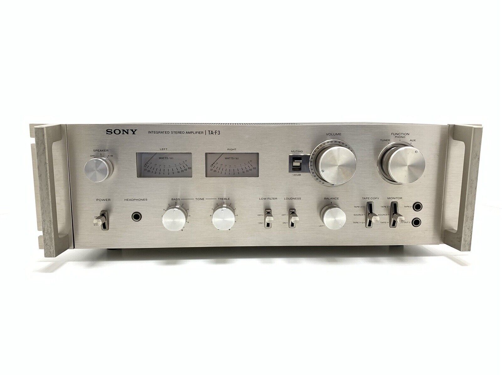 SONY TA-F3 Integrated Stereo Amplifier 100 Watts RMS Vintage 1977 HiFi Good Look
