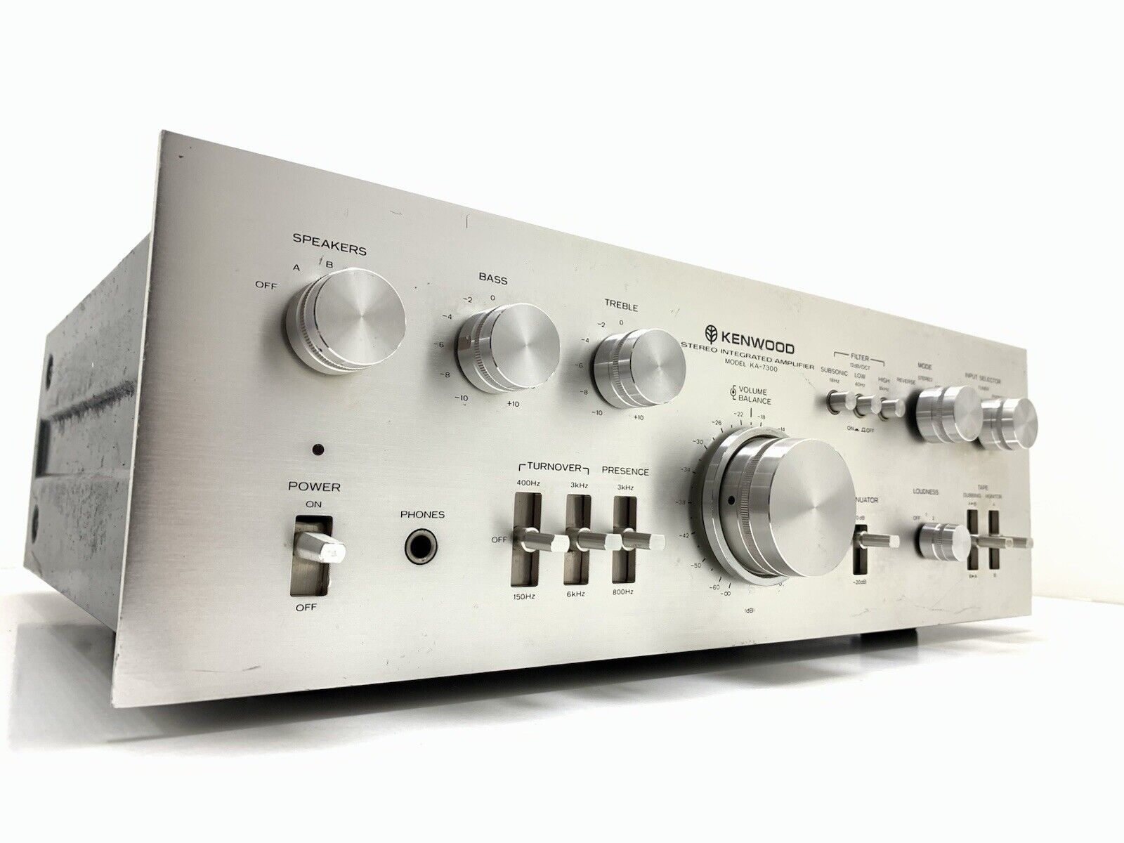 KENWOOD KA 7300 Integrated Stereo Amplifier 65+65 WRMS Vintage 1976 Good Look