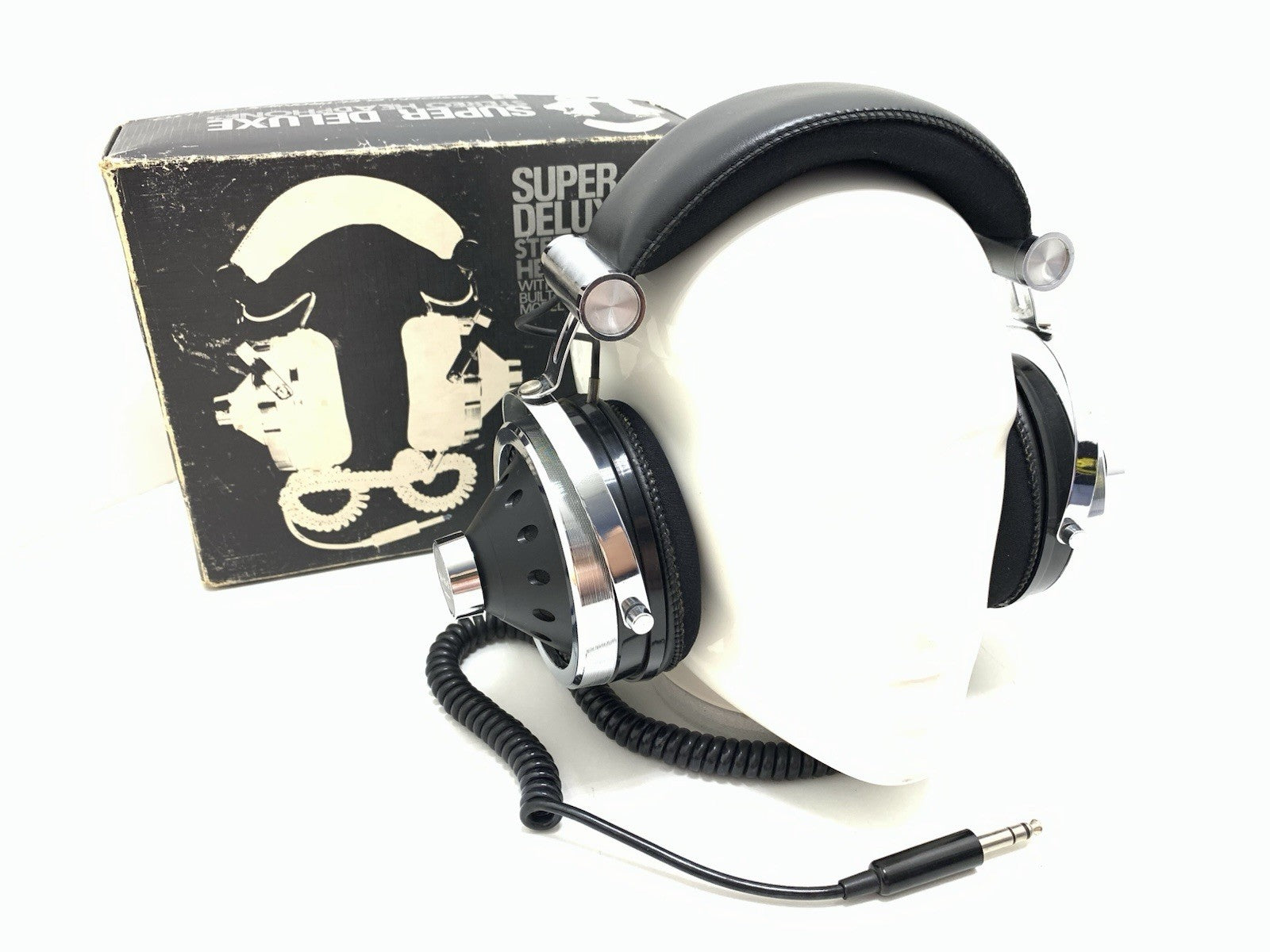 Hosiden DH 45 S Professional Headphones Vintage 1973 RARE Original BOX WORK GOOD