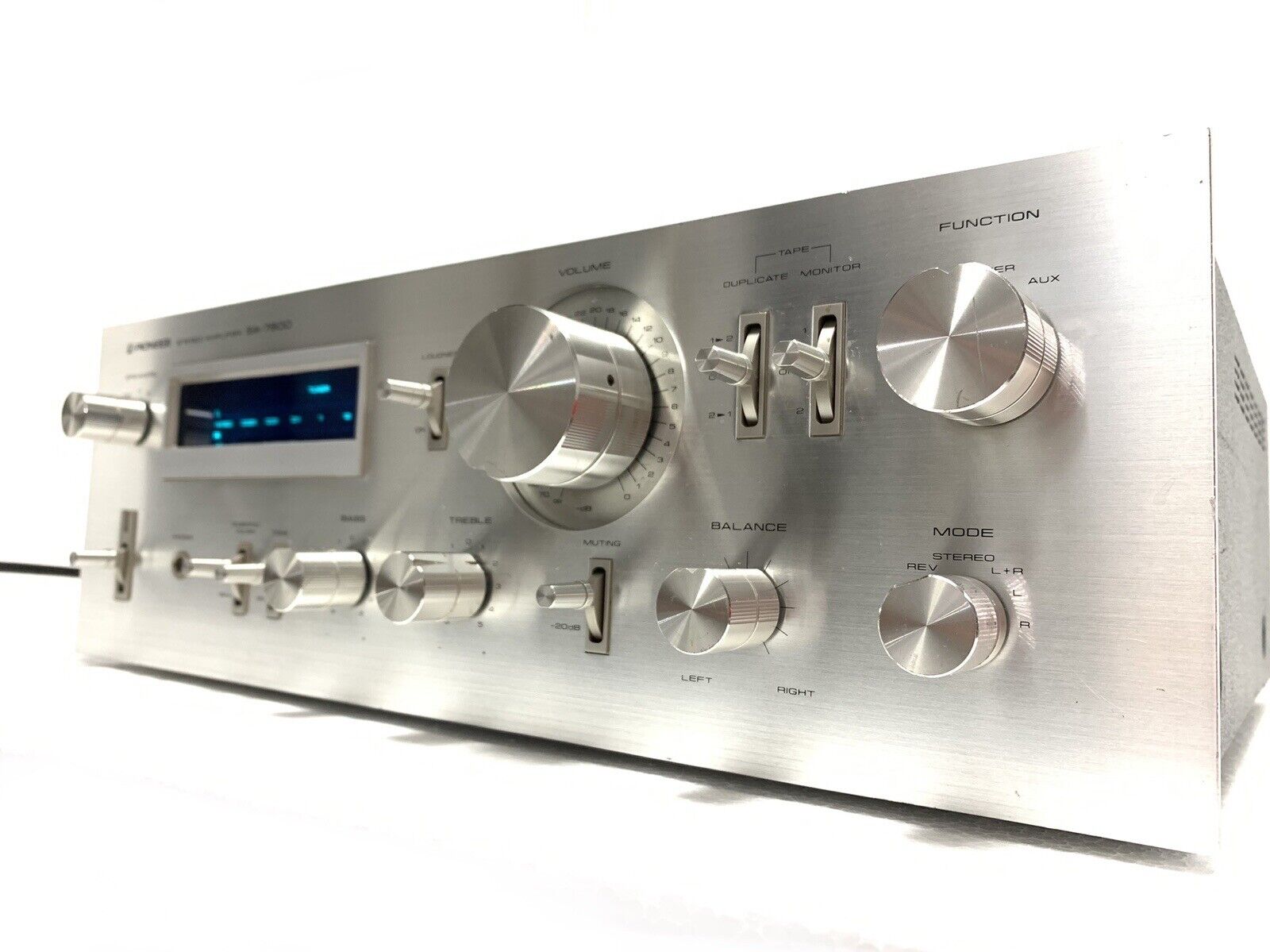 PIONEER SA-7800 Stereo Amplifier 130 Watts RMS Blue Line Vintage 1979 Good Look