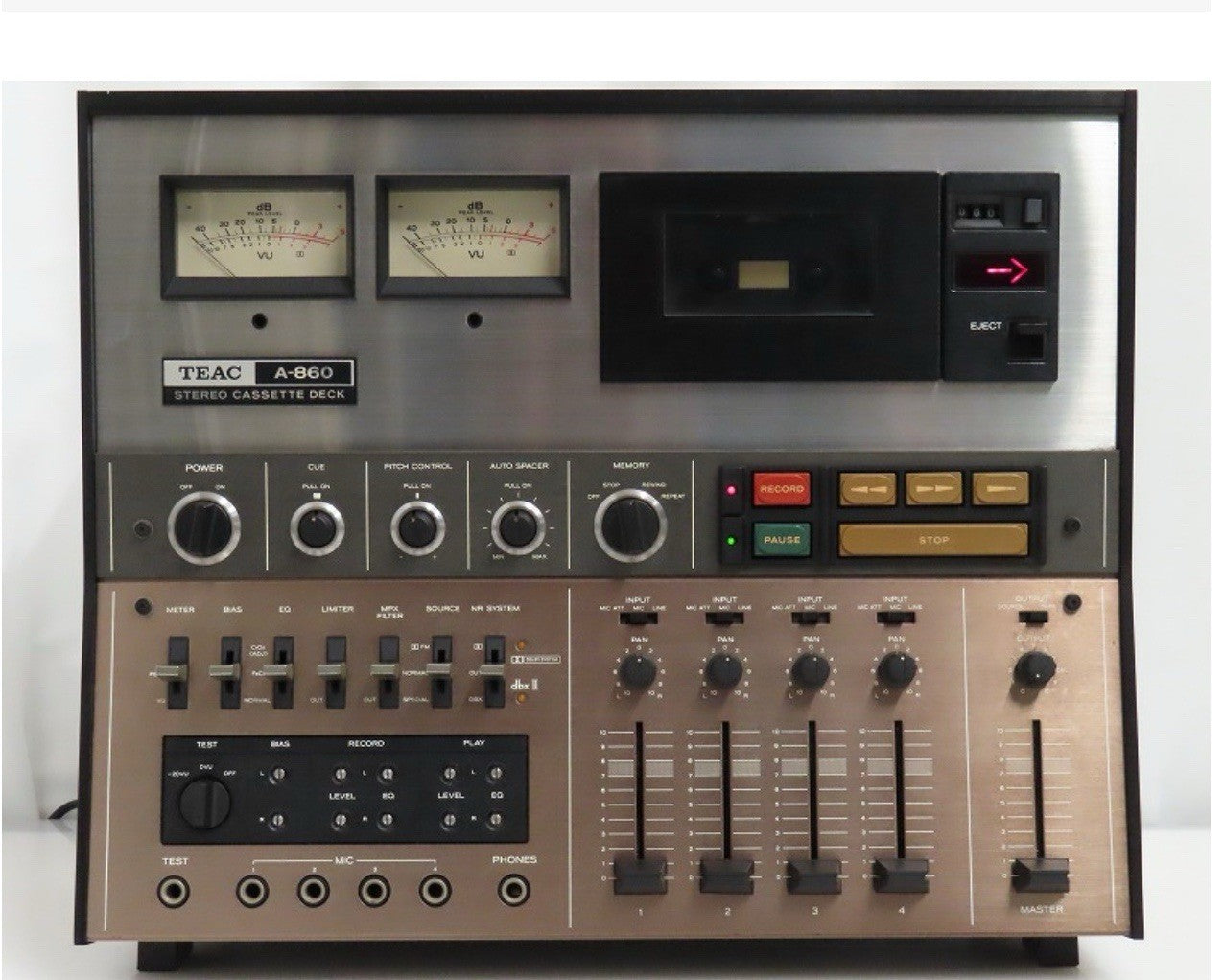 TEAC A 860 ESOTERIC 3 Head 3 Motor Stereo Tape Deck RARE Vintage WORK Good Look