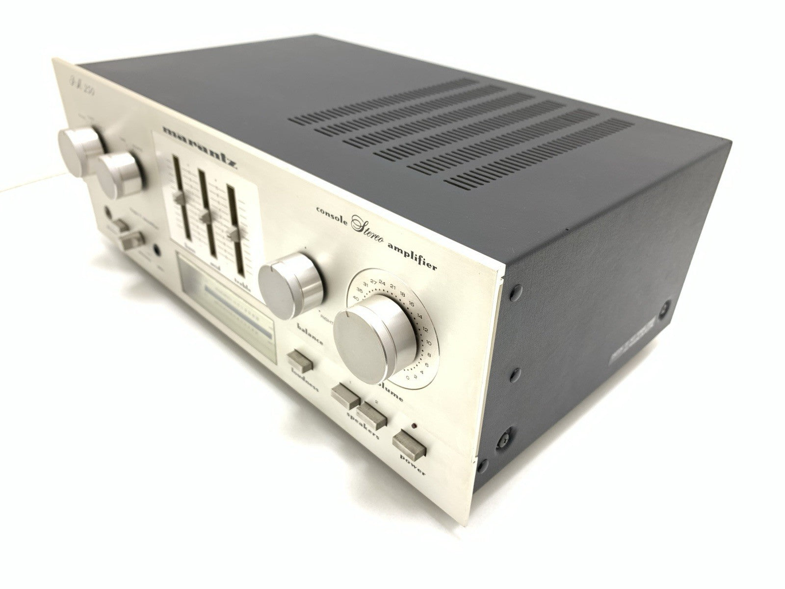 Marantz PM 250 Console Stereo Amplifier 25+25 W RMS Vintage 1979 Work Good Look