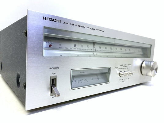 HITACHI FT-340 AM/FM Stereo Tuner Hi Fi Japan Vintage 1977 Refurbished Good Look