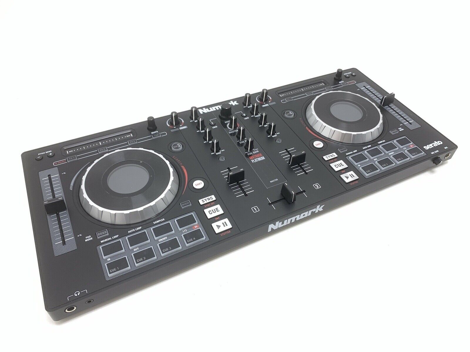 NUMARK MIXTRACK PLATINUM 4 Deck DJ Controller Serato USB Mixer WORK Good Look