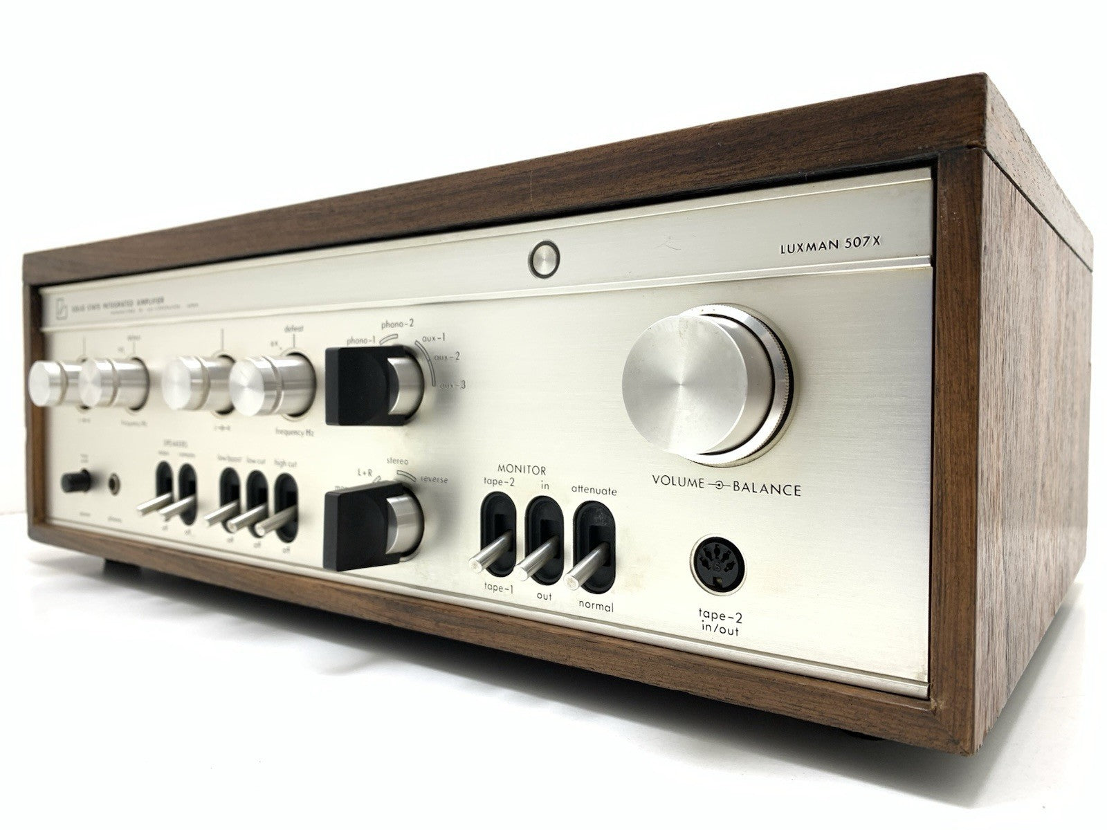 LUXMAN SQ 507X Integrated Stereo Amplifier 2X 50W RMS Vintage 1970 Work GoodLook