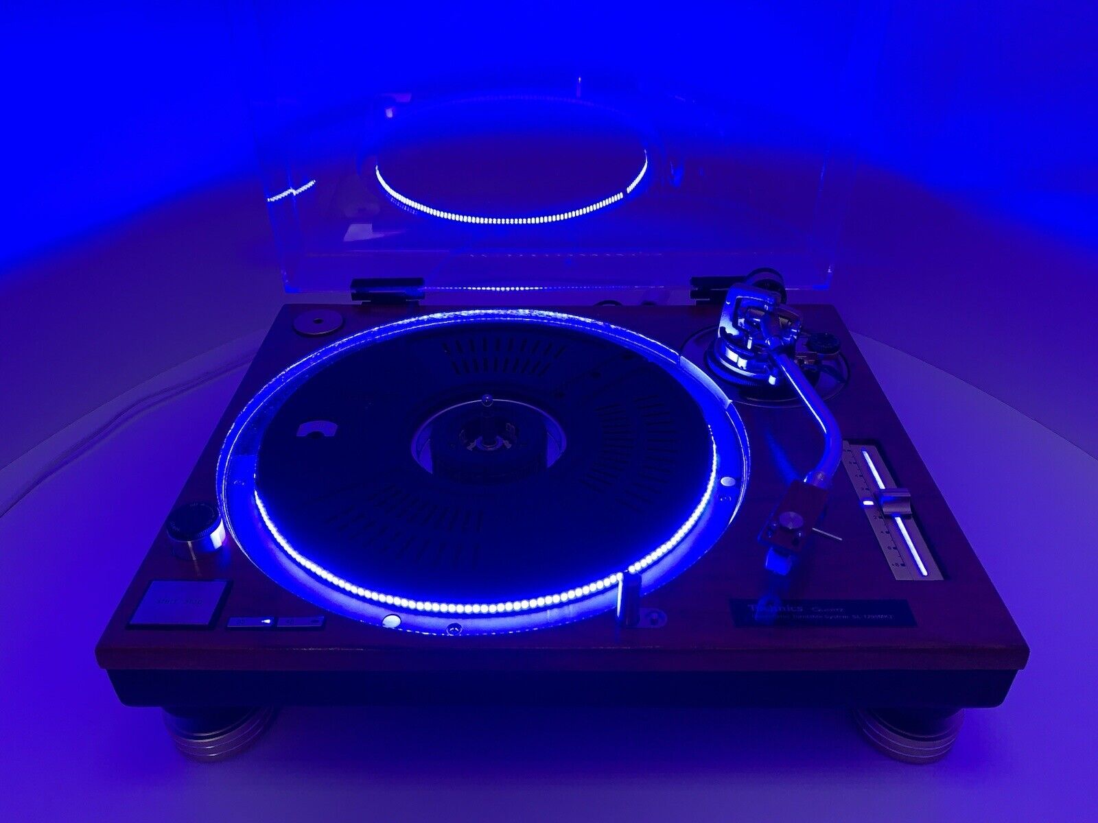 TECHNICS SL 1200 MK2 WOOD and GOLD Direct Drive Turntable Vintage WORK LIKE NEW