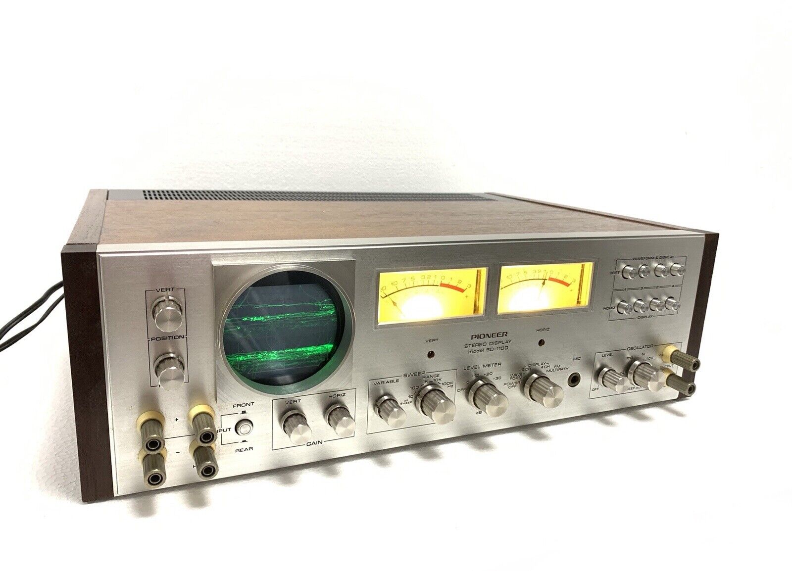 PIONEER SD-1100 Stereo Display Audio Scope VERY RARE Vintage 1972 WORK Good Look