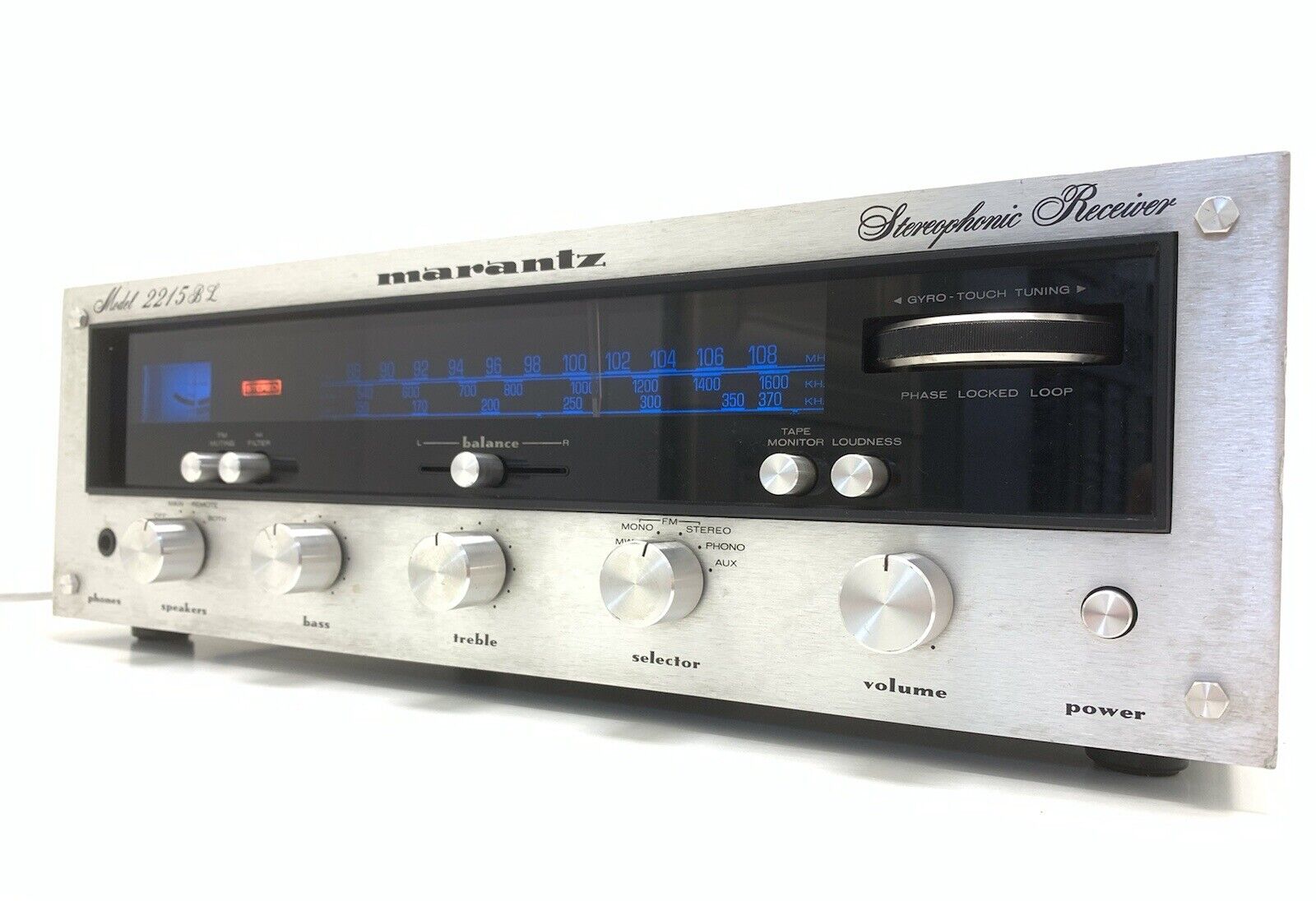 MARANTZ 2215BL Stereo Receiver 2 X 15 Watts RMS Vintage 1975 RARE Work Good Look