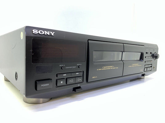 SONY TC-WE405 Tape Deck Doble Cassette Vintage 1996 Refurbished Hi End Good Look