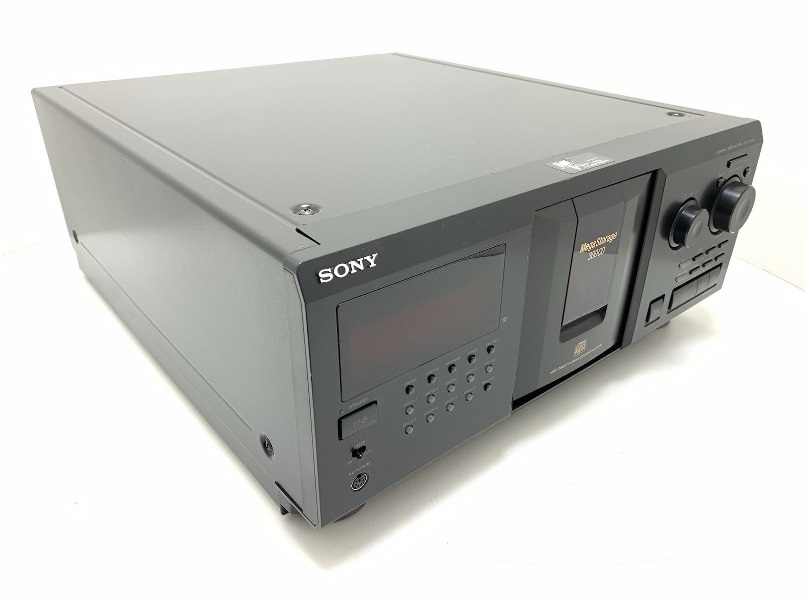 SONY CDP CX355 MegaStorage 300 CD Compact Disc Changer Vintage WORK Good Look