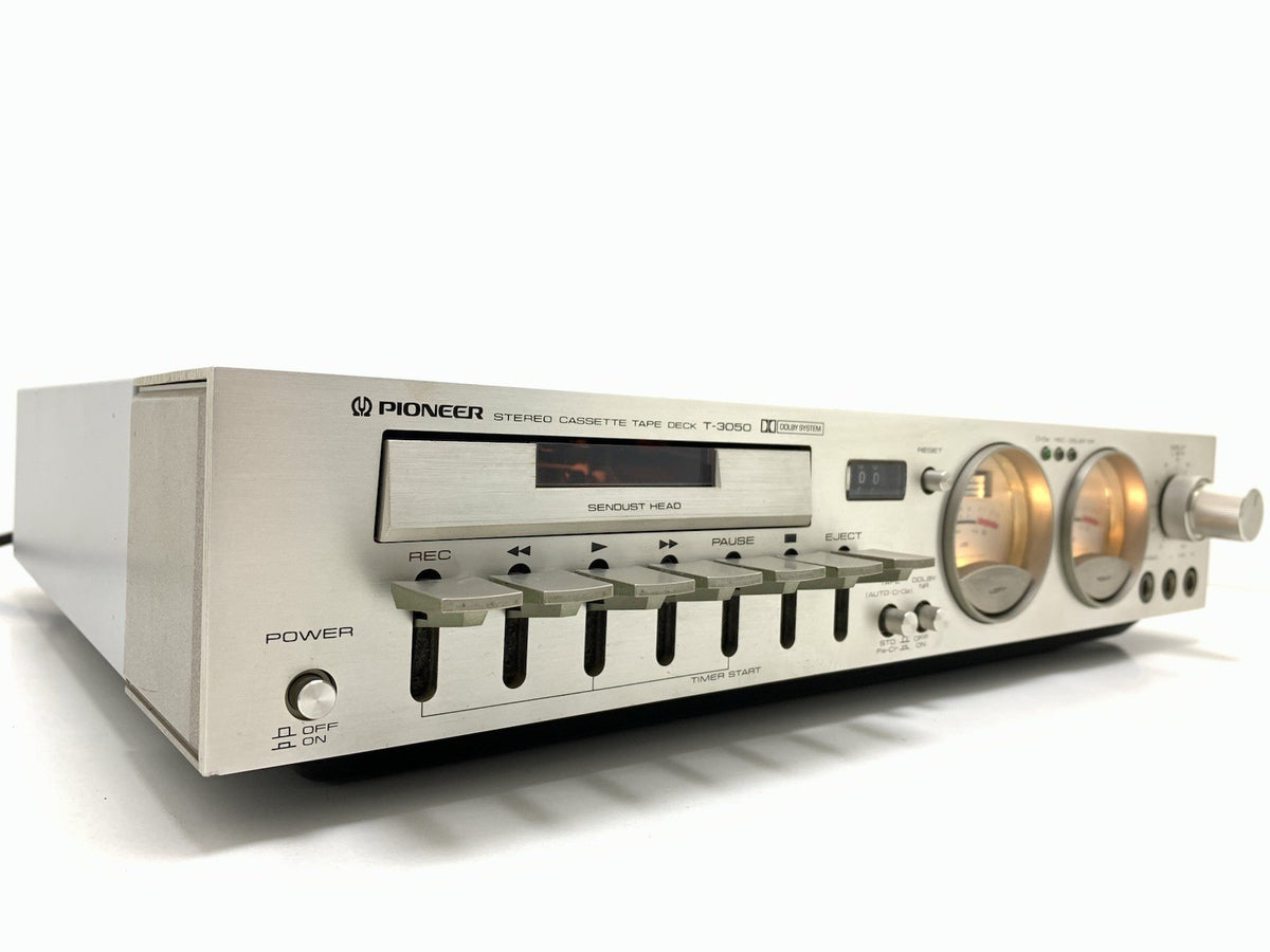 PIONEER T 3050 Slim Stereo Cassette Tape Deck 2 Head Vintage WORK 100% Good Look
