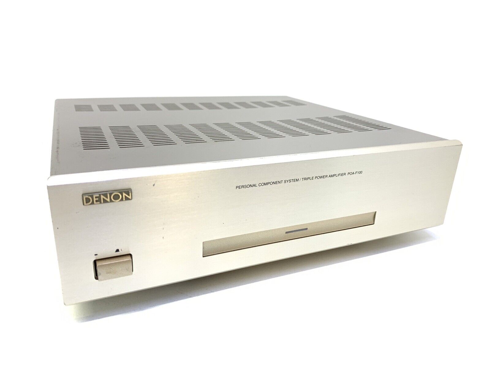 DENON POA-F100 3 Channel Power Amplifier 3 X 20 Watts RMS Vintage 2000 GOOD LOOK