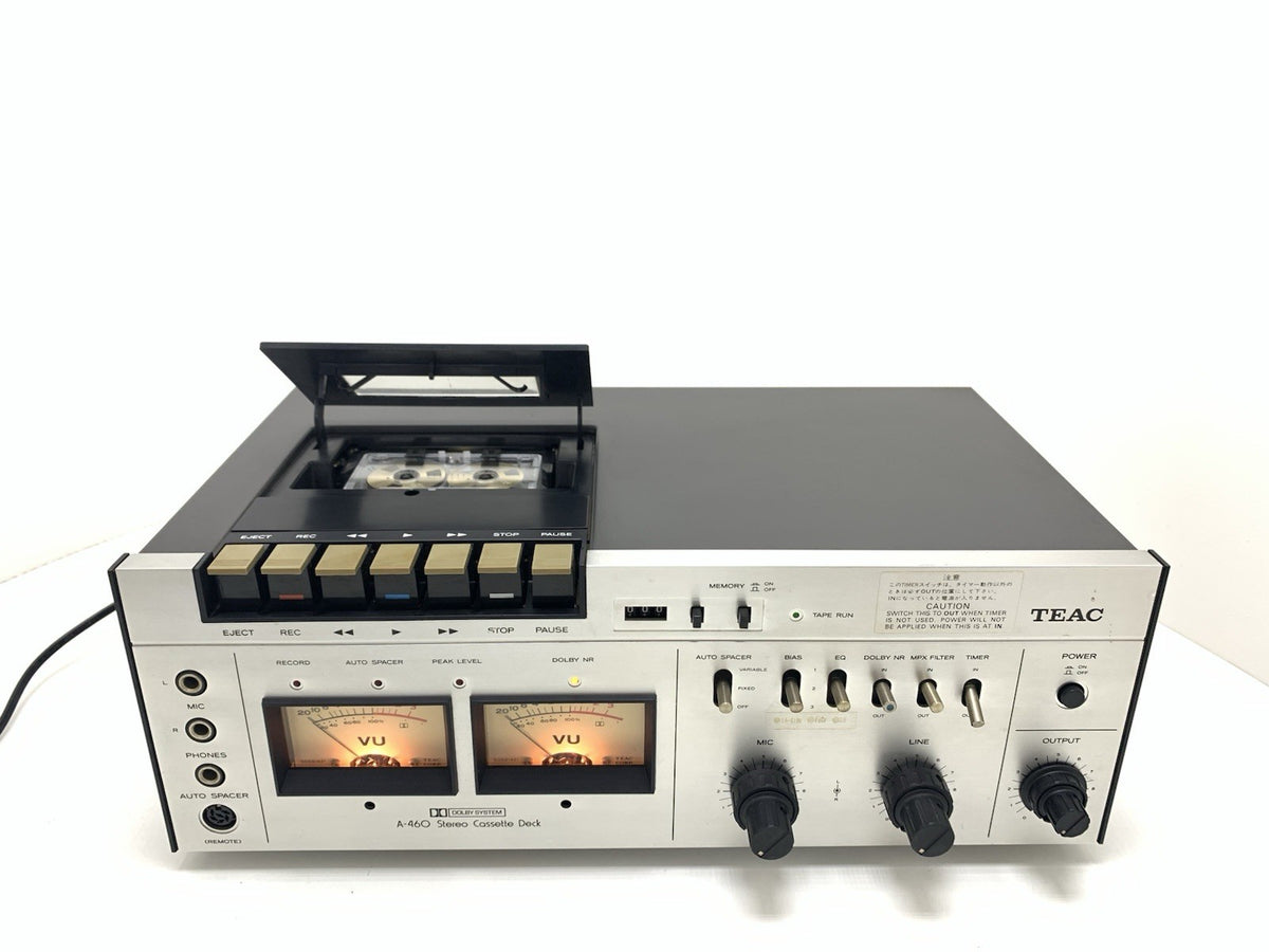 TEAC A 460 Stereo Tape Deck 2 Head Vintage 1975 High End Working  Good Look