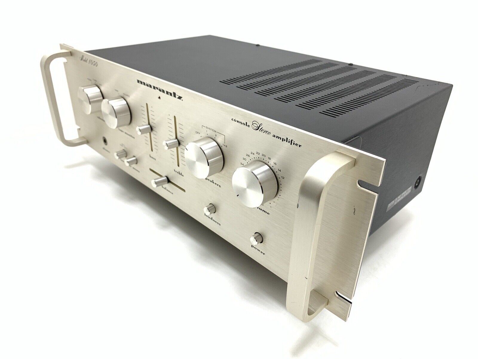 MARANTZ 1050 Rack Stereo Integrated Amplifier 50 RMS Vintage 1978 WORK Good Look
