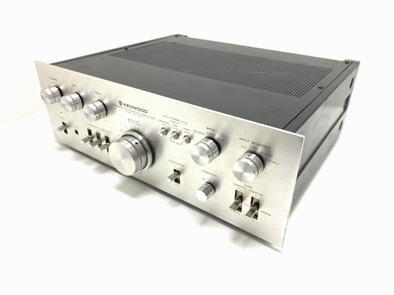 KENWOOD KA 7300 Integrated Stereo Amplifier 65+65 WRMS Vintage 1976 Good Look