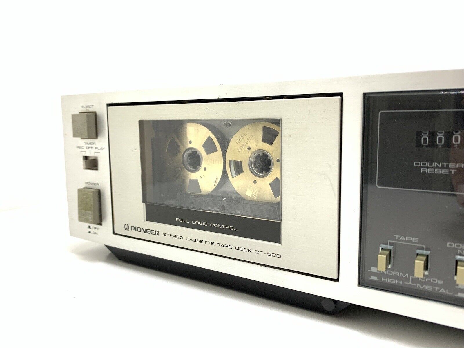 PIONEER CT-520 Stereo Cassette Tape Deck 2 Head Vintage 1981 WORK Good Look