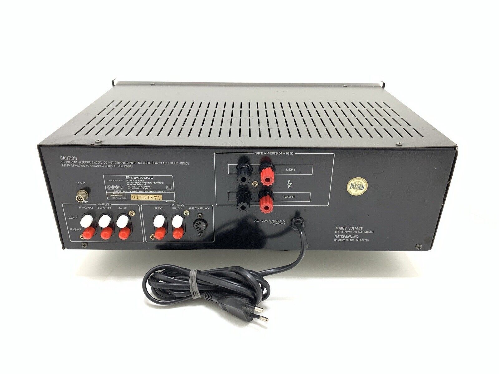 KENWOOD KA 300 Stereo Integrated Amplifier 25+25Watts RMS Vintage 1978 Good Look