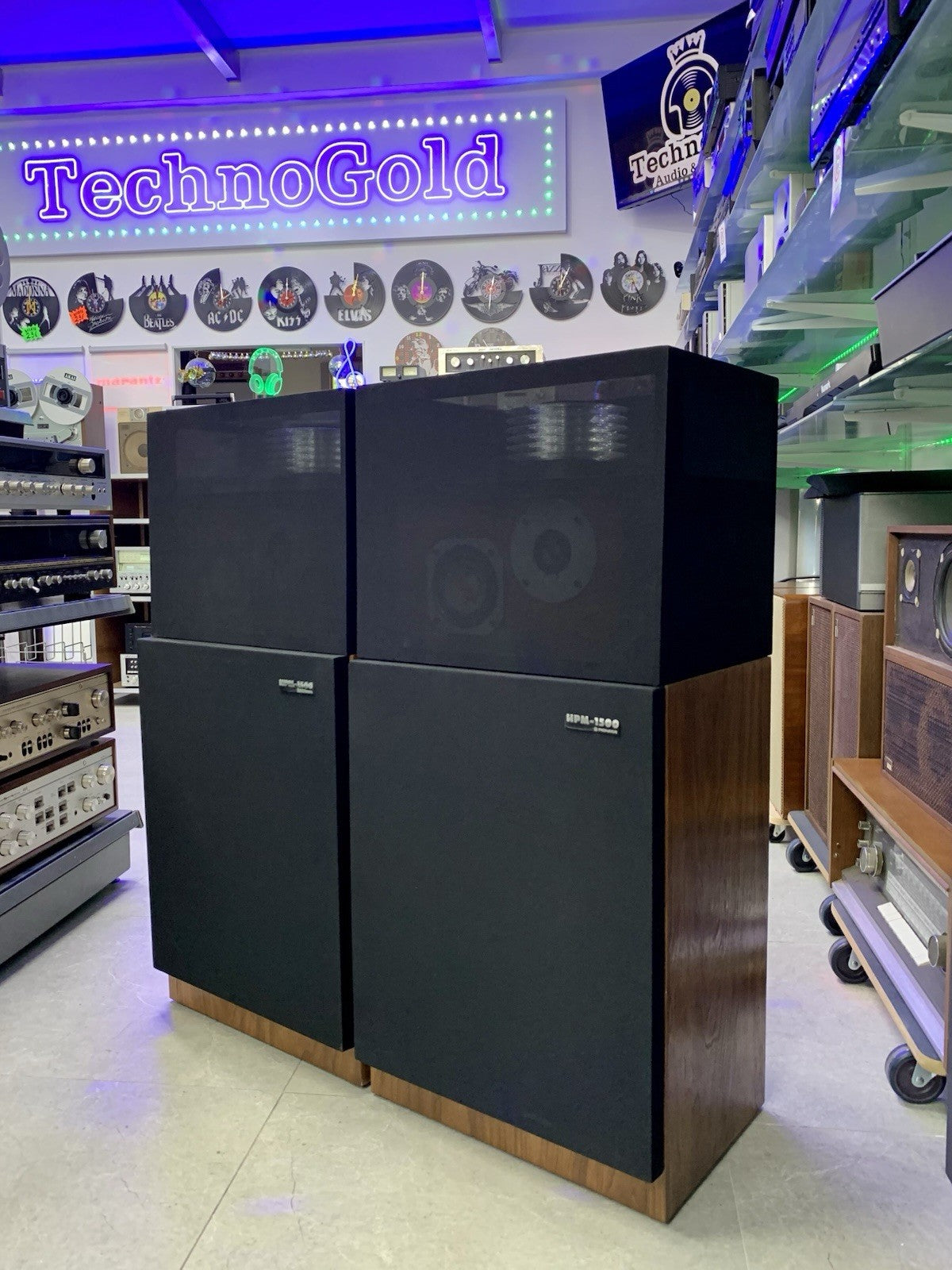 PIONEER HPM 1500 High End SPEAKERS 4 Way 125 Watts RMS Vintage  WORK GOOD LOOK