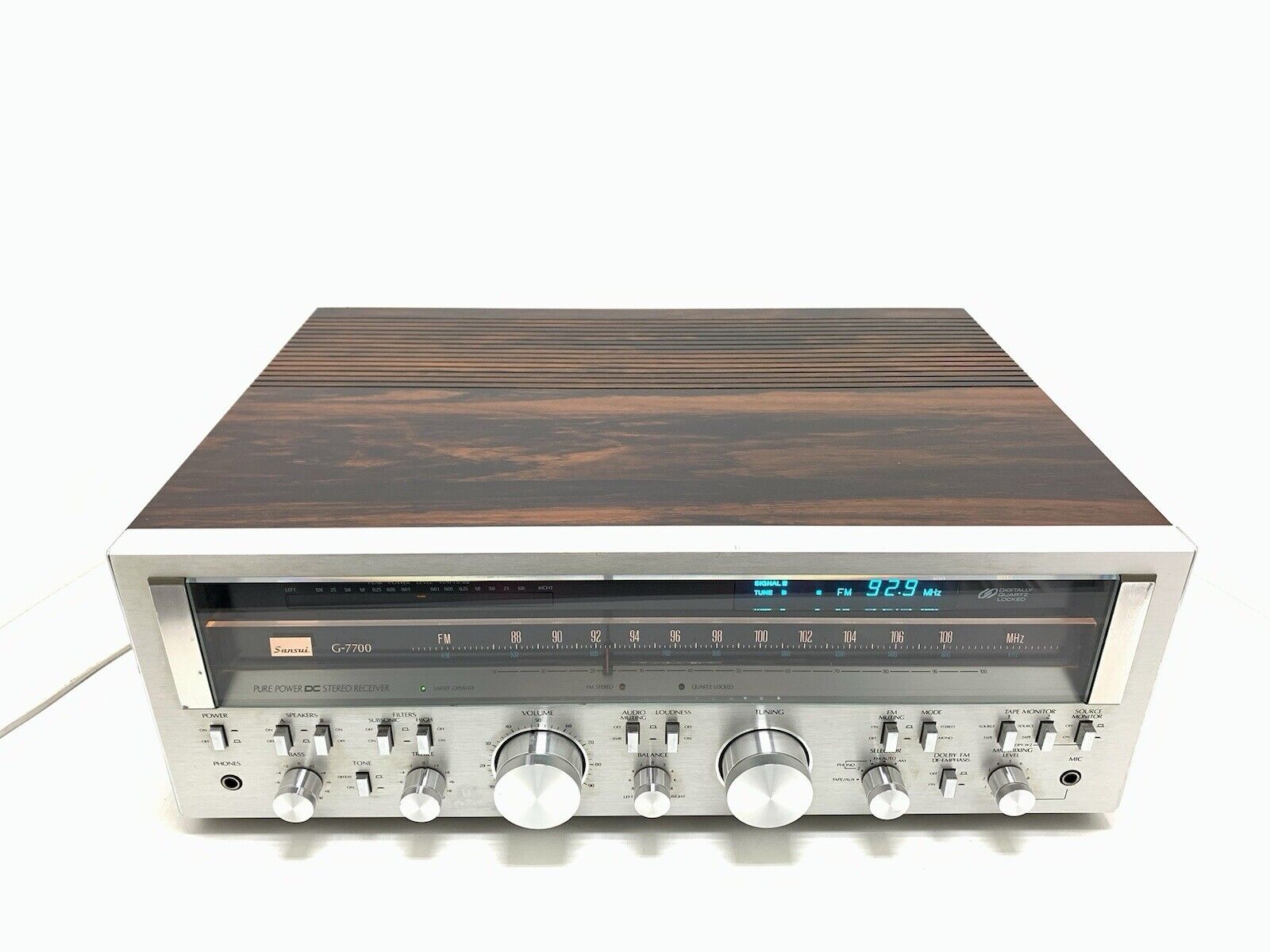 SANSUI G 7700 Stereo HiFi Receiver 120+120 Watts RMS Vintage 1979 WORK GOOD LOOK