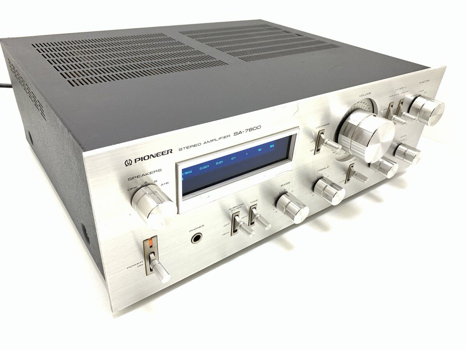 PIONEER SA-7800 Stereo Amplifier 65 + 65W RMS Blue Line Vintage 1979 Good Look