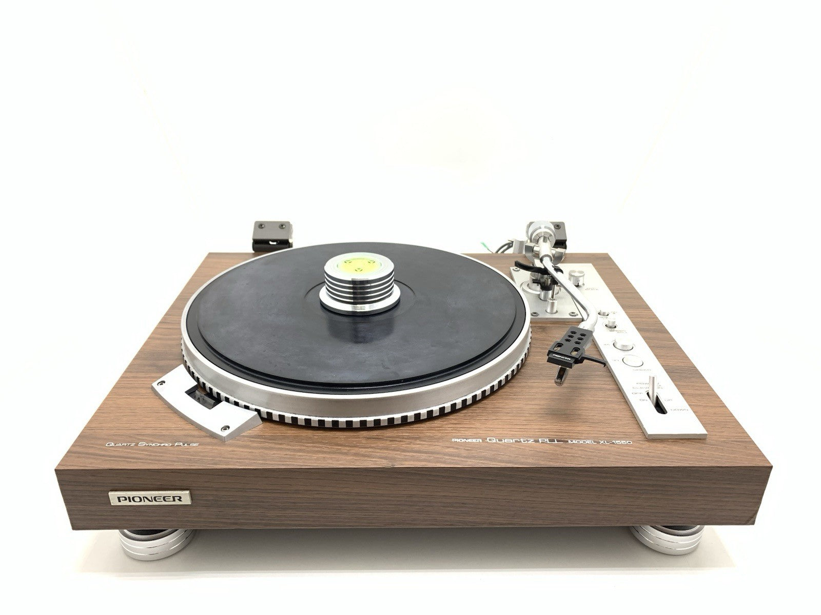 PIONEER XL 1550 Turntable Direct Drive Manual Quartz Vintage 1976 WORK Good Look