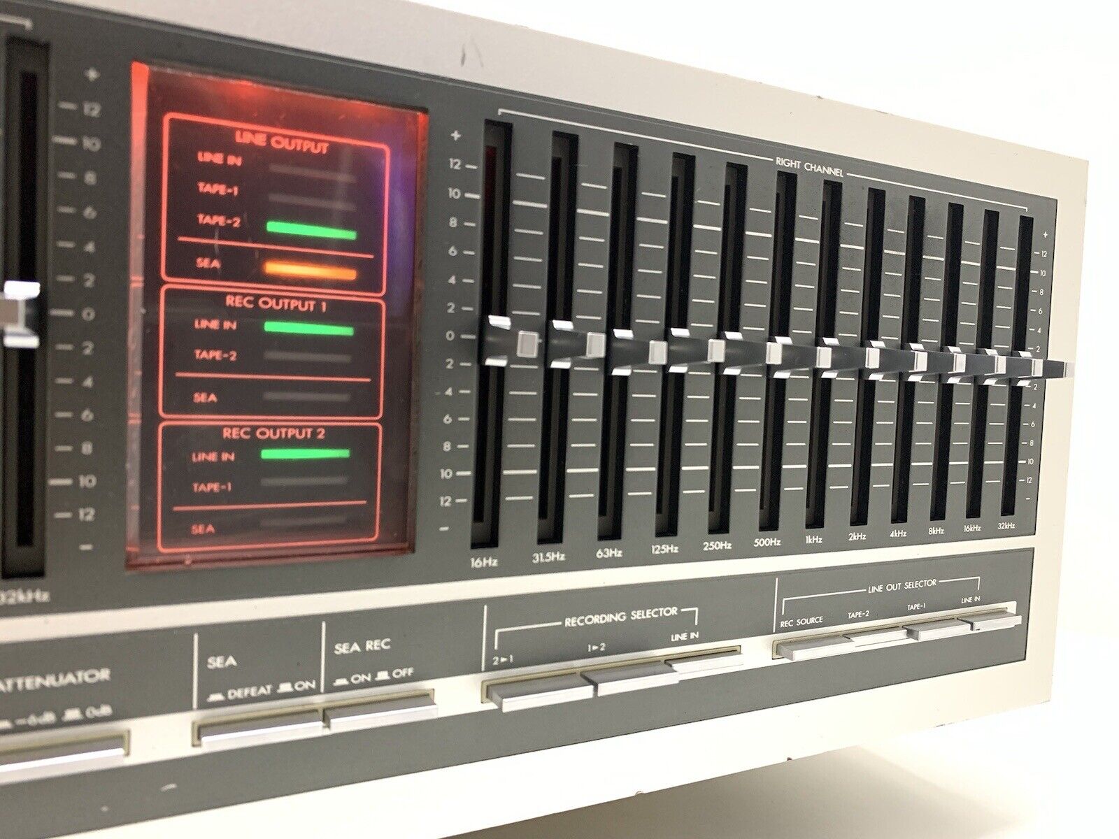 JVC SEA 70 Stereo Graphic Equalizer 12 Bands Hi End Vintage 1980 Work Good Look