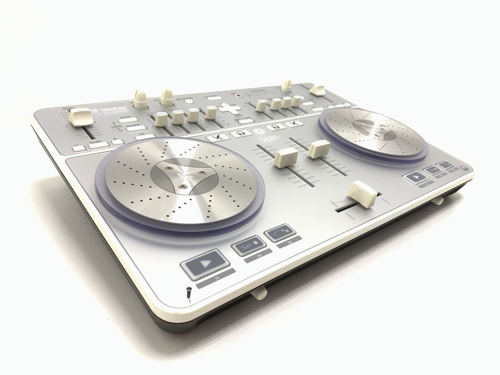 VESTAX SPIN DJ Compact Controller USB MID iOS Apple Mixer WORK Perfect Good Look