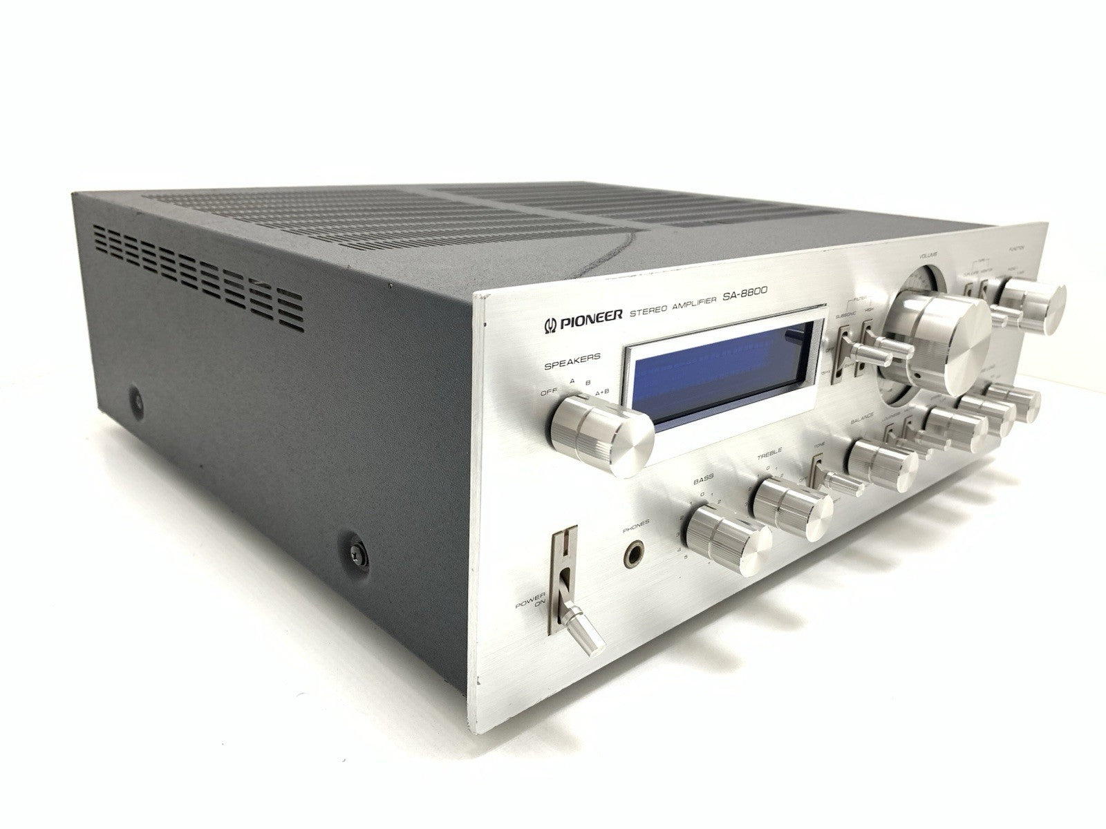 PIONEER SA 8800 Stereo Amplifier 2X 80Watts RMS Blue Line Vintage 1979 Good Look