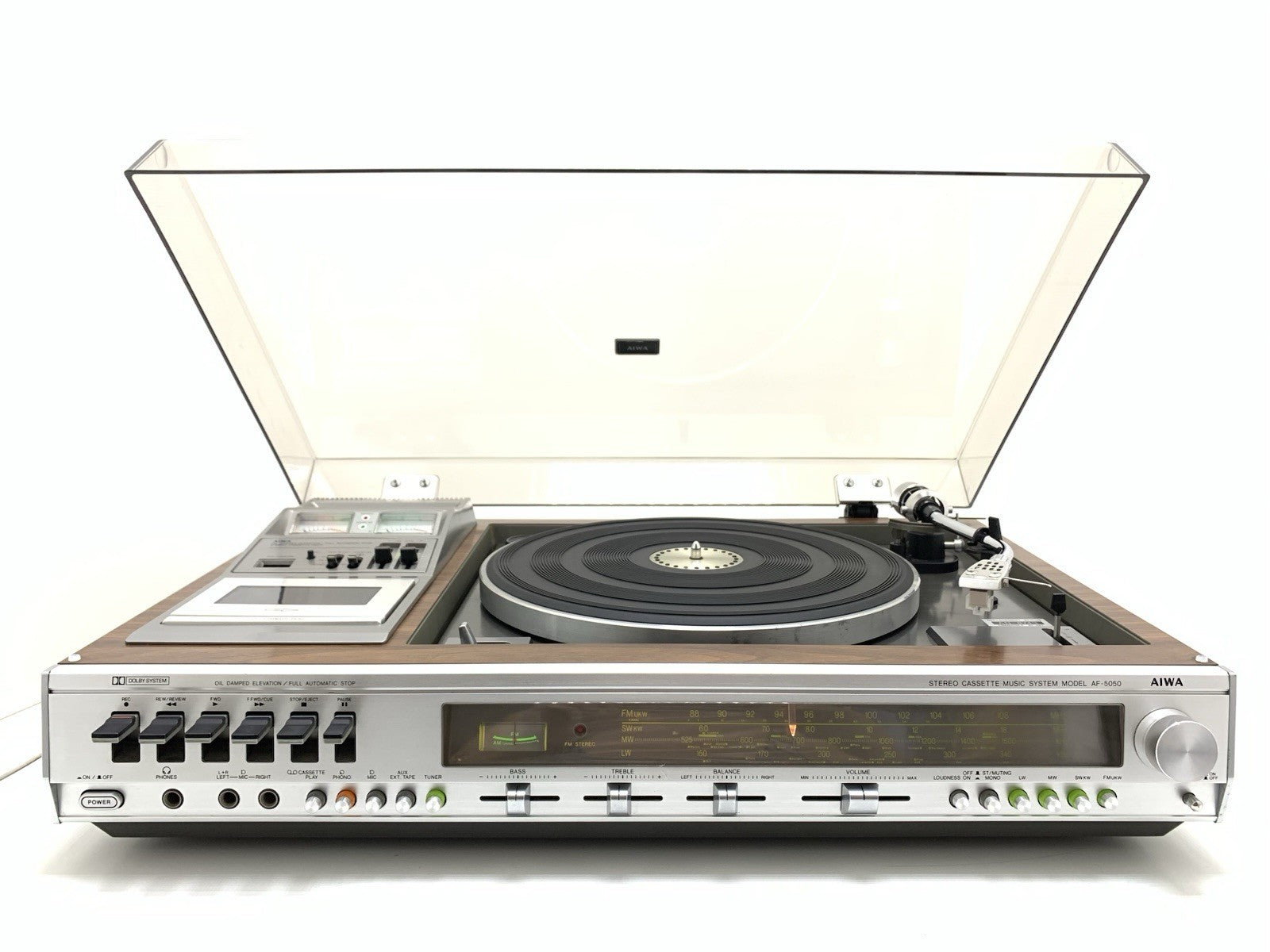 AIWA AF-5050 Turntable Cassette Radio Music Centre Japan Vintage 1977 Hi-Fi Good