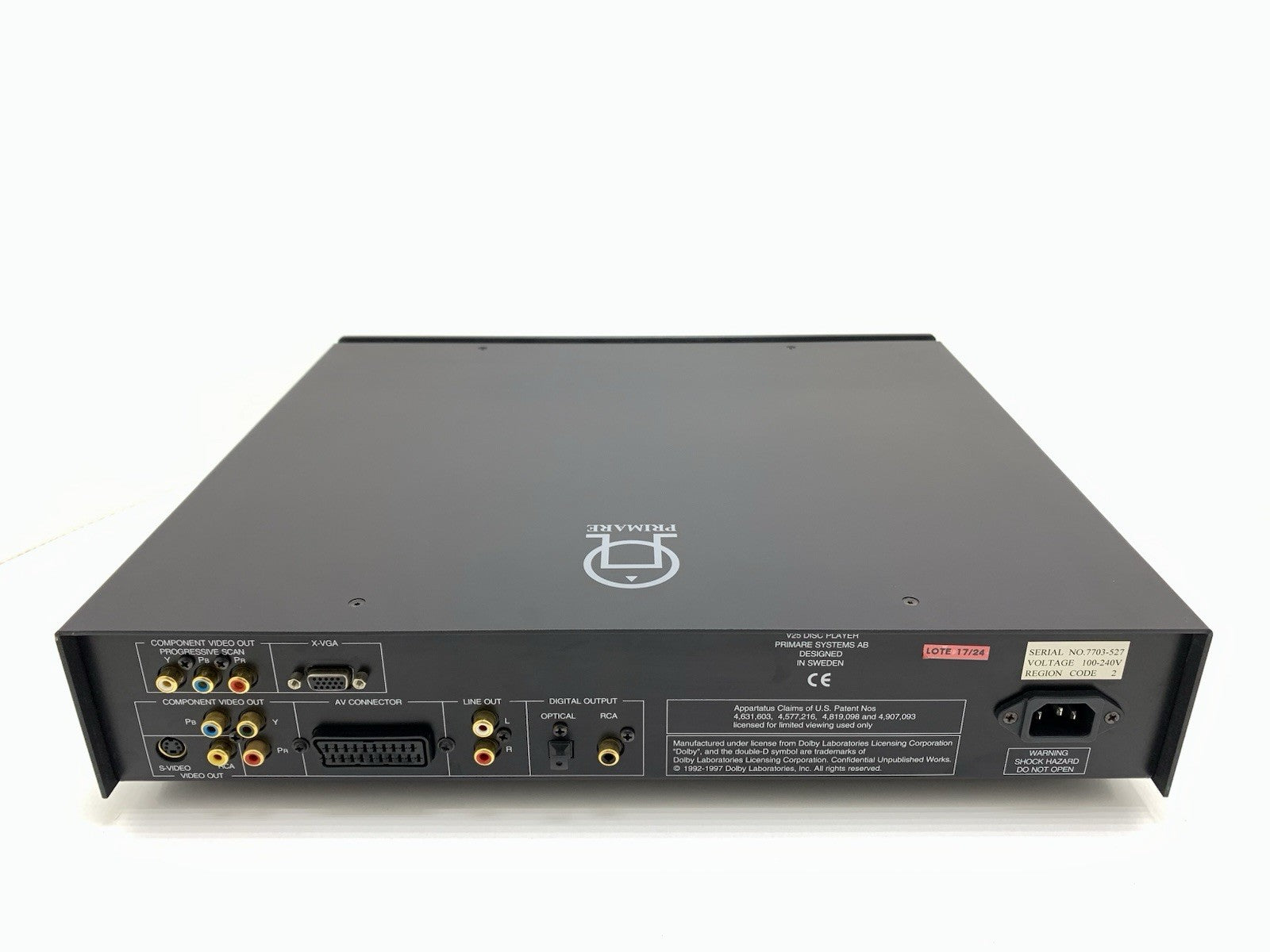 PRIMARE V25 Video Player DVD CD VCD SVCD Compact Disc Original WORK Good Look