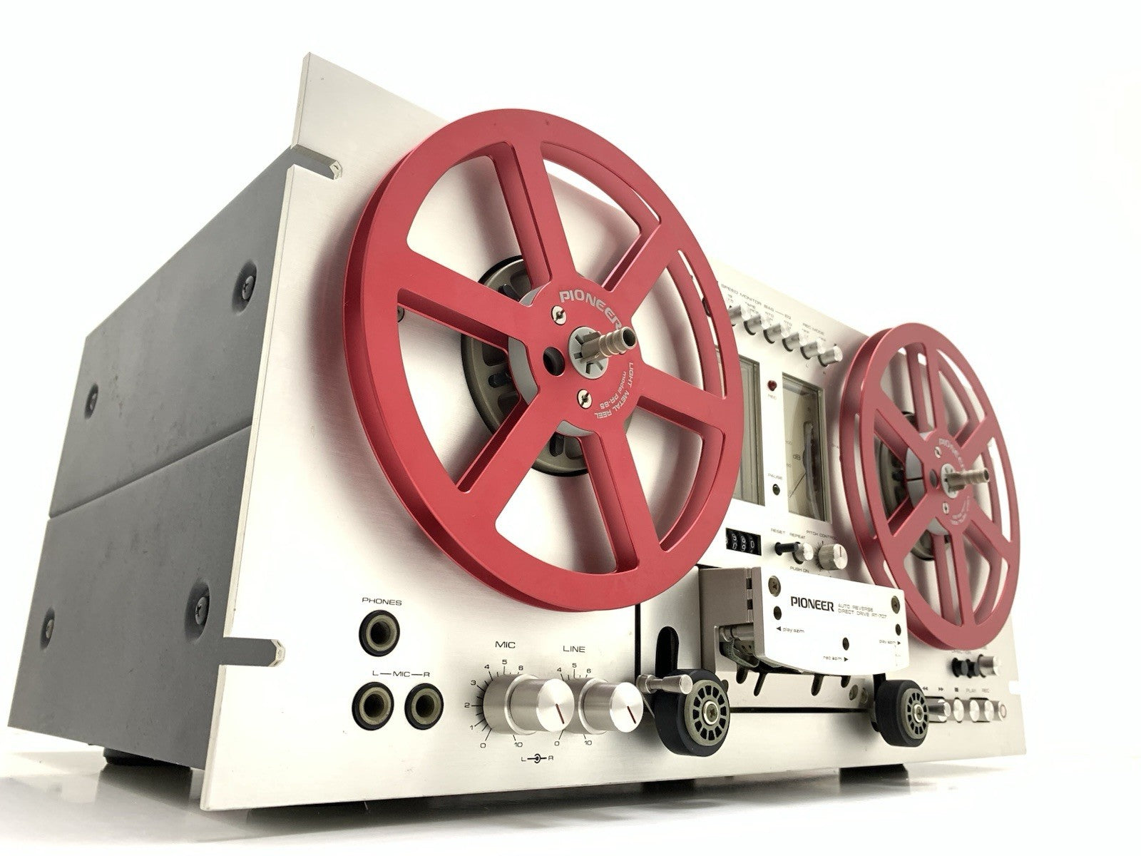 PIONEER RT 707 Open Reel 4 Track 7" Tape Vintage 1977 AutoReverse WORK Good Look