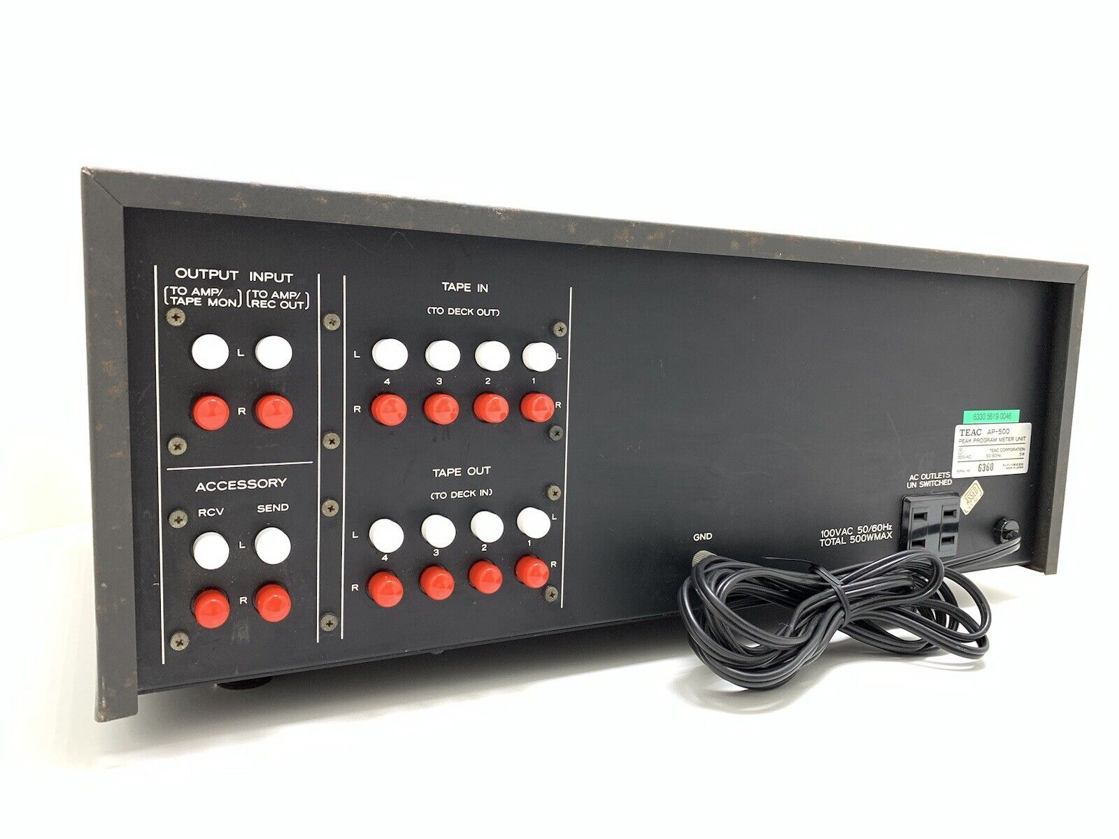 TEAC AP-500 Very RARE Peak Program Meter Unit Vintage 1977 Hi End WORK Good Look