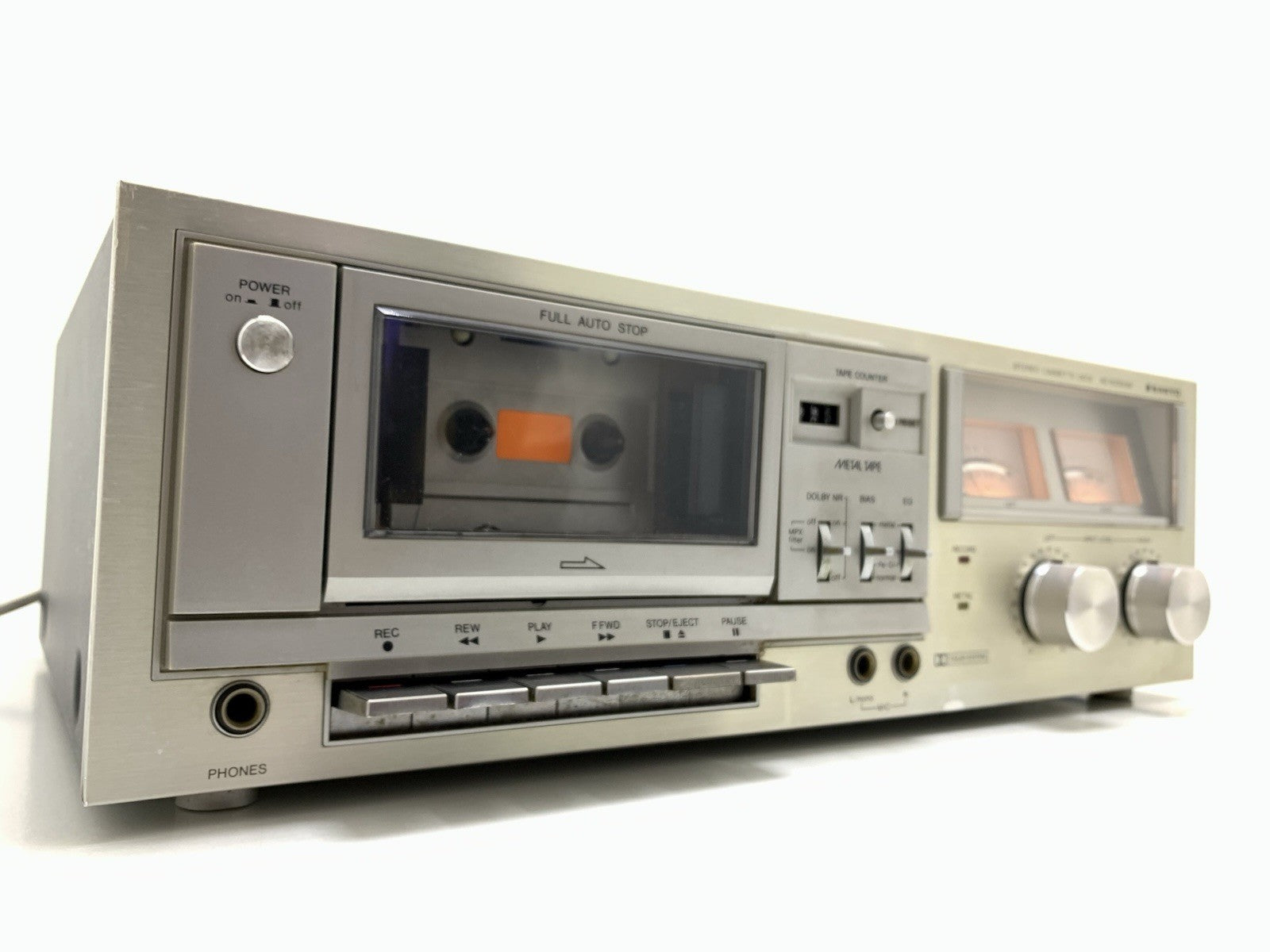 SANYO RD 5035 UM Stereo Cassette Tape Deck 2 Head Vintage 1979 Work Good Look