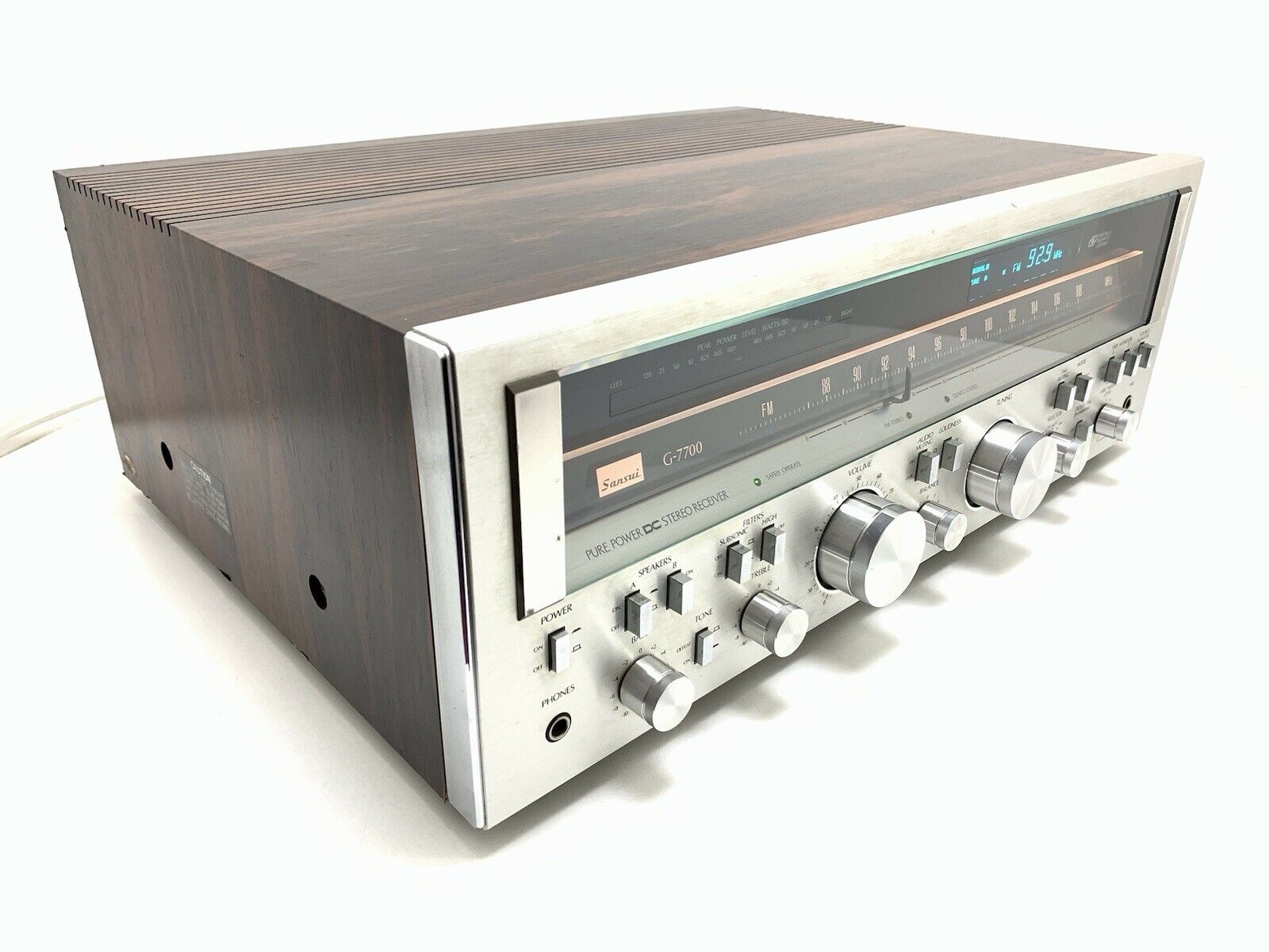 SANSUI G 7700 Stereo HiFi Receiver 120+120 Watts RMS Vintage 1979 WORK GOOD LOOK