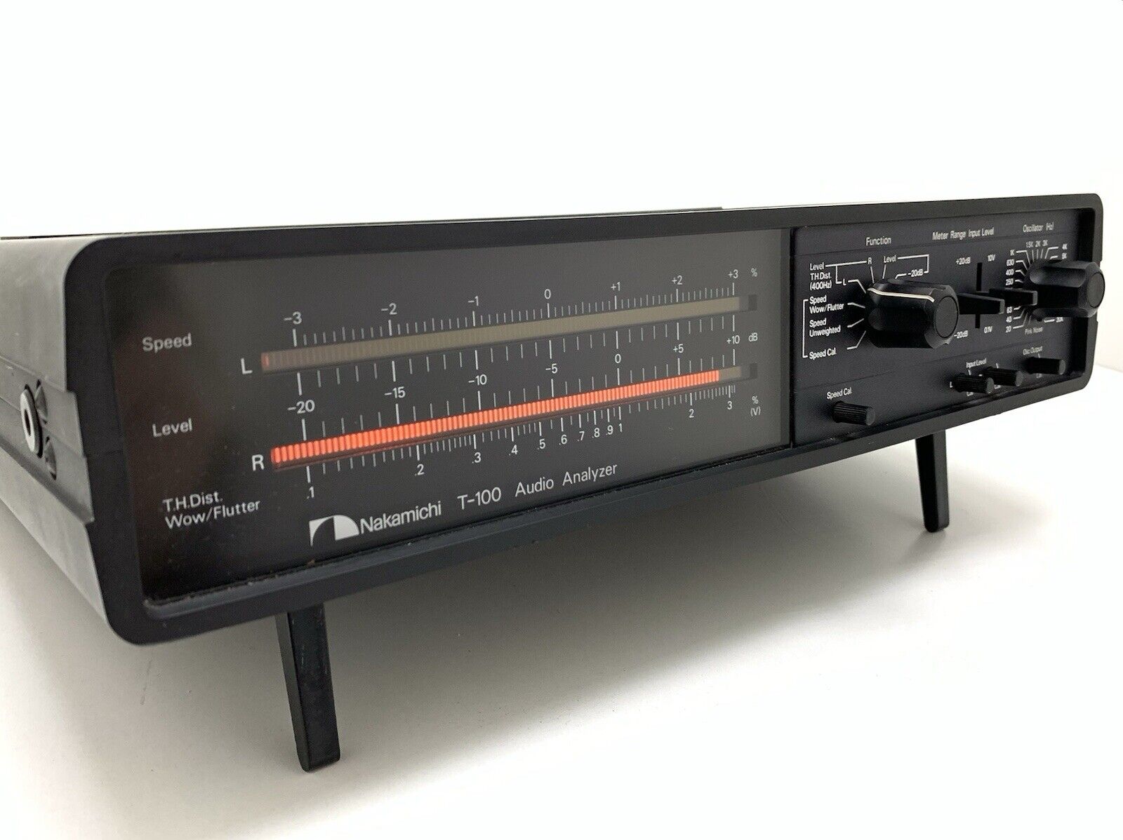 NAKAMICHI T 100 Professional Stereo AUDIO ANALYSER Vintage 1981 WORK Good Look