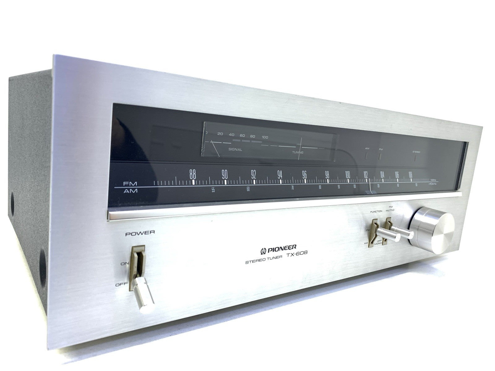 PIONEER TX 608 AM/FM Stereo Analogue Tuner Vintage 1979 Blue Line WORK Good Look
