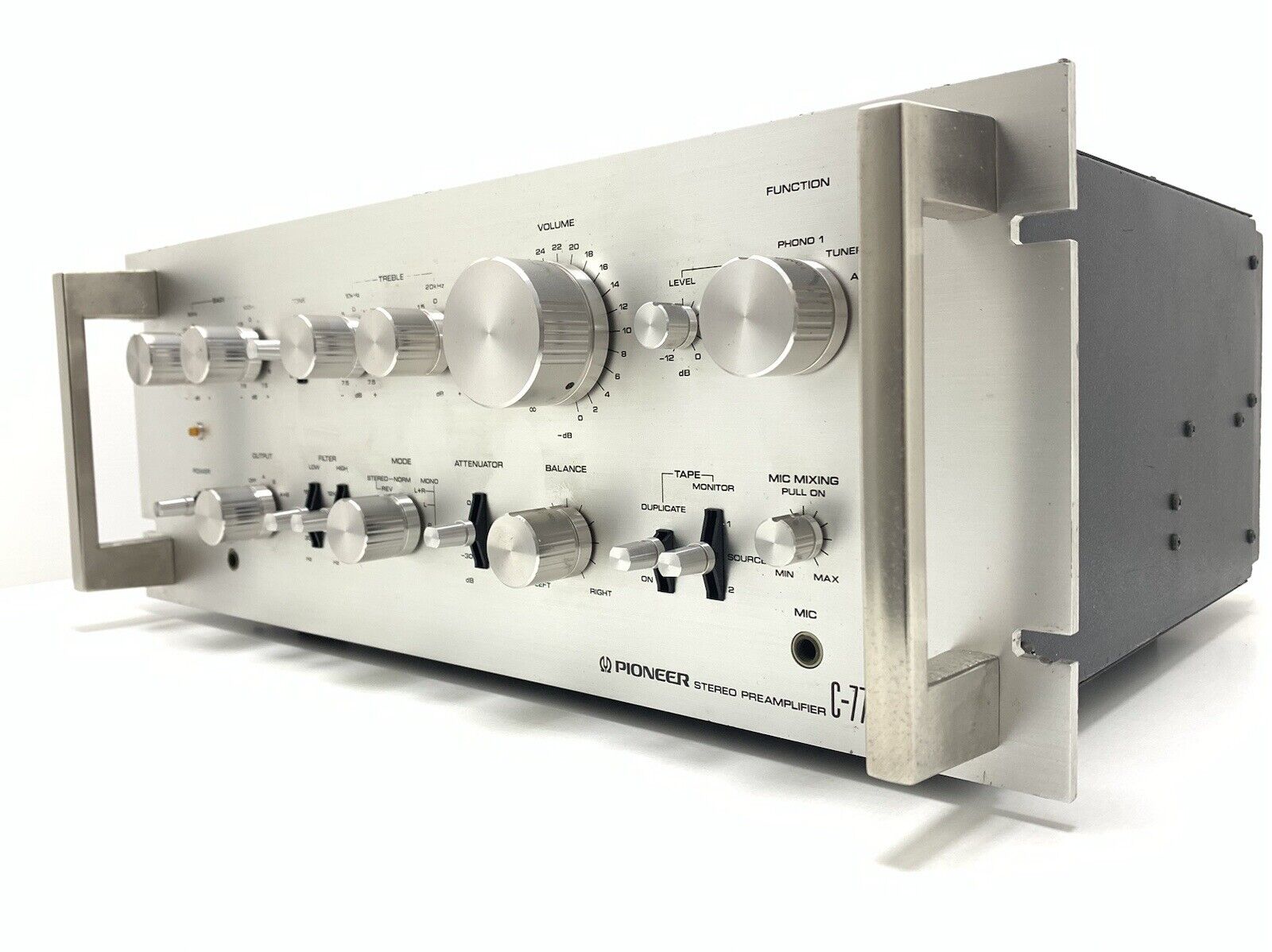 PIONEER C 77 SPEC 1 Stereo Pre Amplifier Vintage 1977 Work Refurbished Good Look